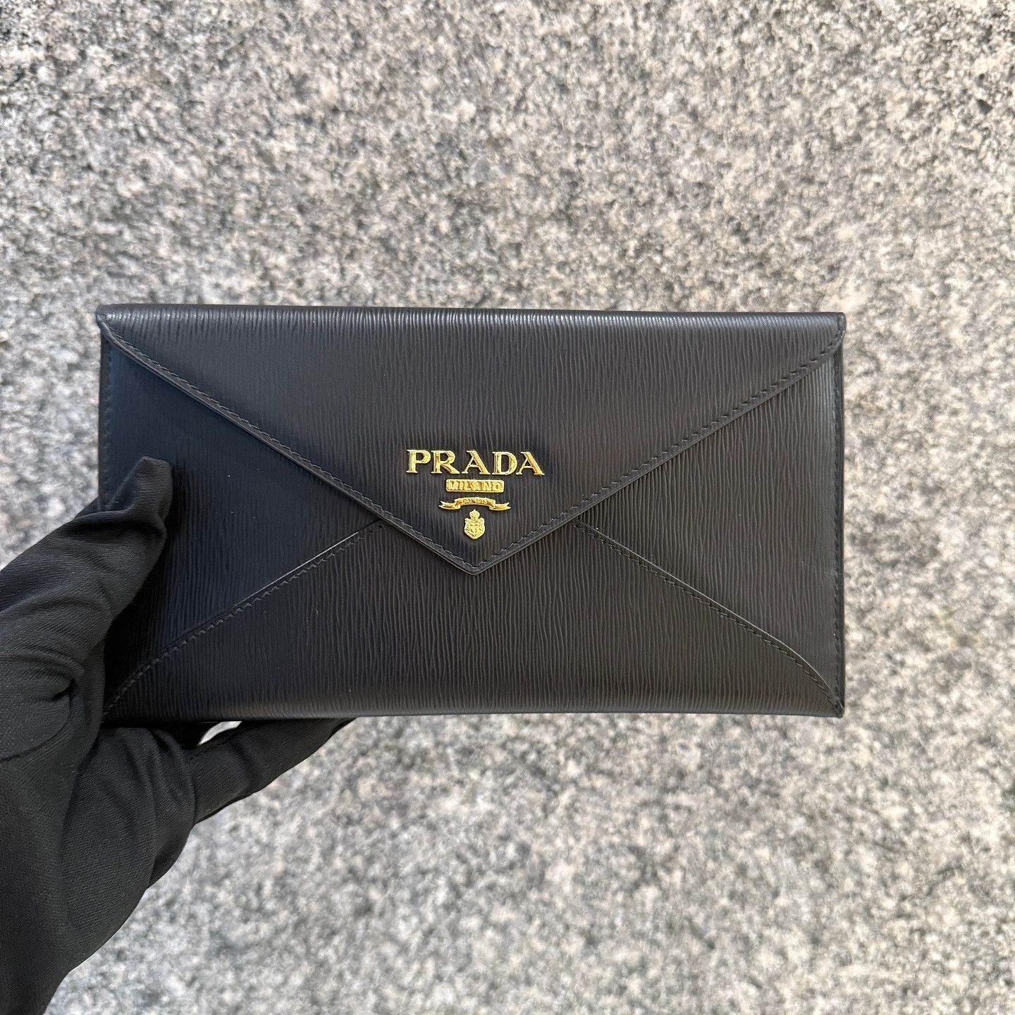 Prada Prada Saffiano Envelope Clutch ONE SIZE Size ONE SIZE - 2 Thumbnail