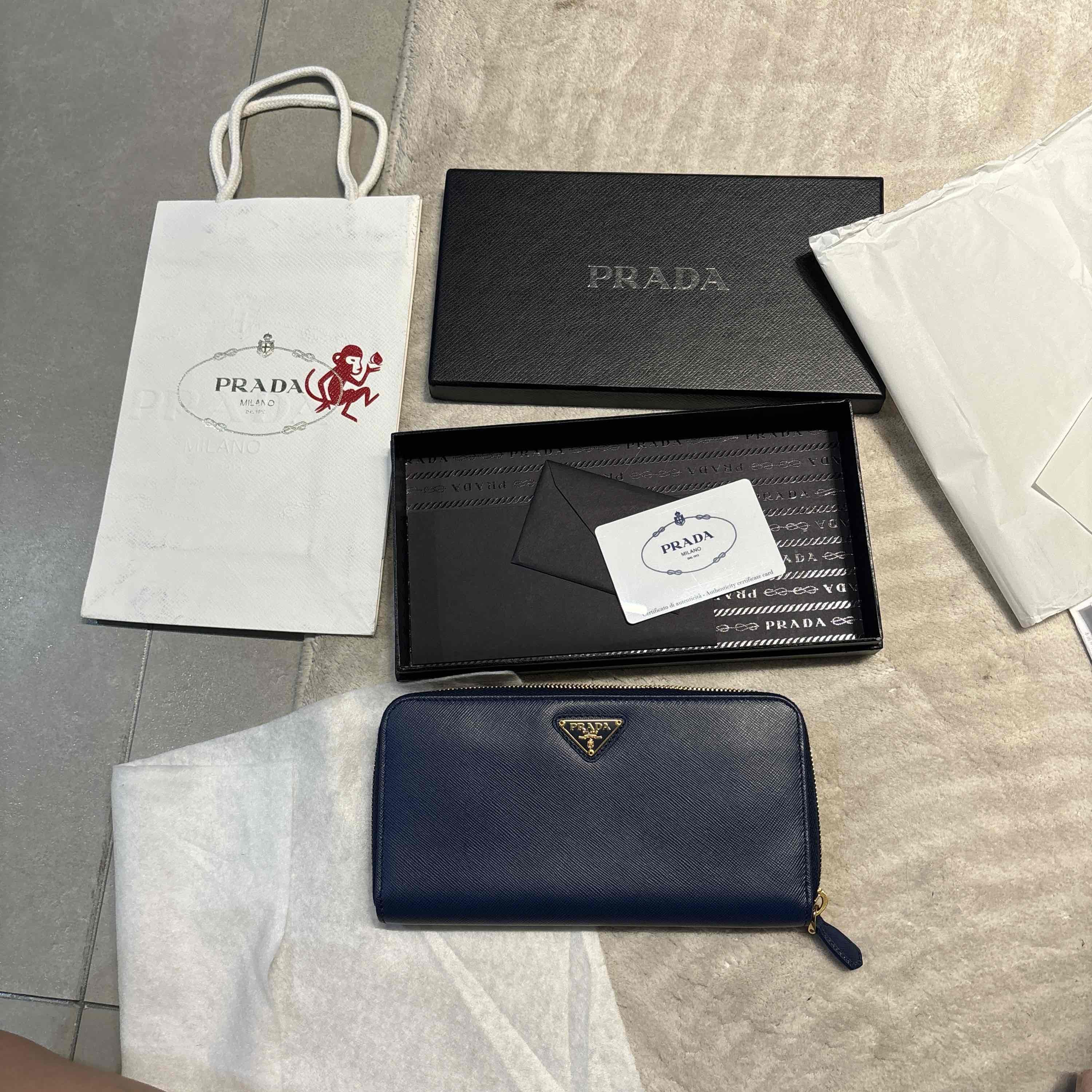 Prada Prada Saffiano Zip Around Wallet One Size Size ONE SIZE - 5 Thumbnail