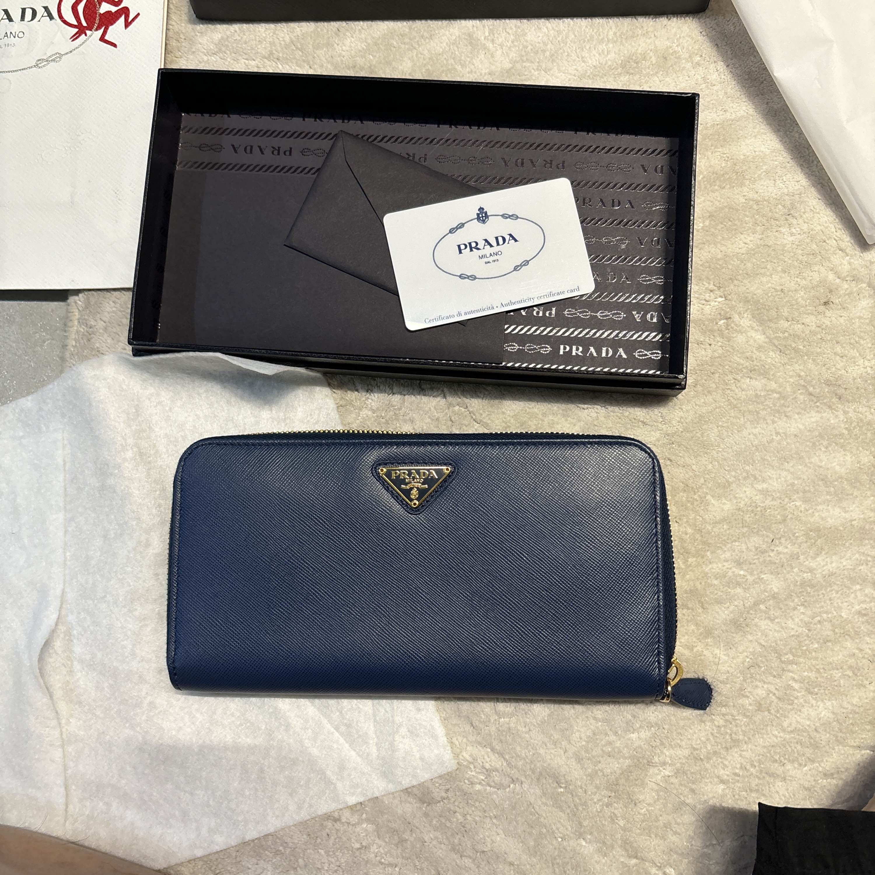 Prada Prada Saffiano Zip Around Wallet One Size Size ONE SIZE - 2 Thumbnail