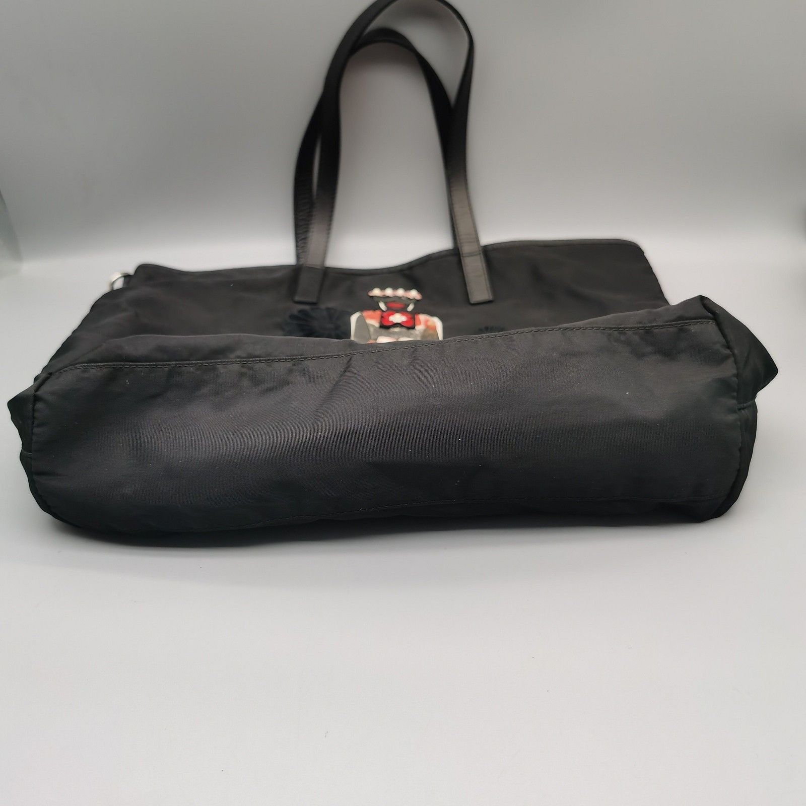 Prada Prada Character Applique Nylon Tote Bag One Size Size ONE SIZE - 4 Thumbnail