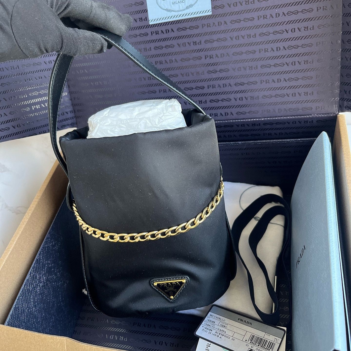 Prada Prada Re-Nylon Chain Handle Bag Size ONE SIZE - 2 Thumbnail