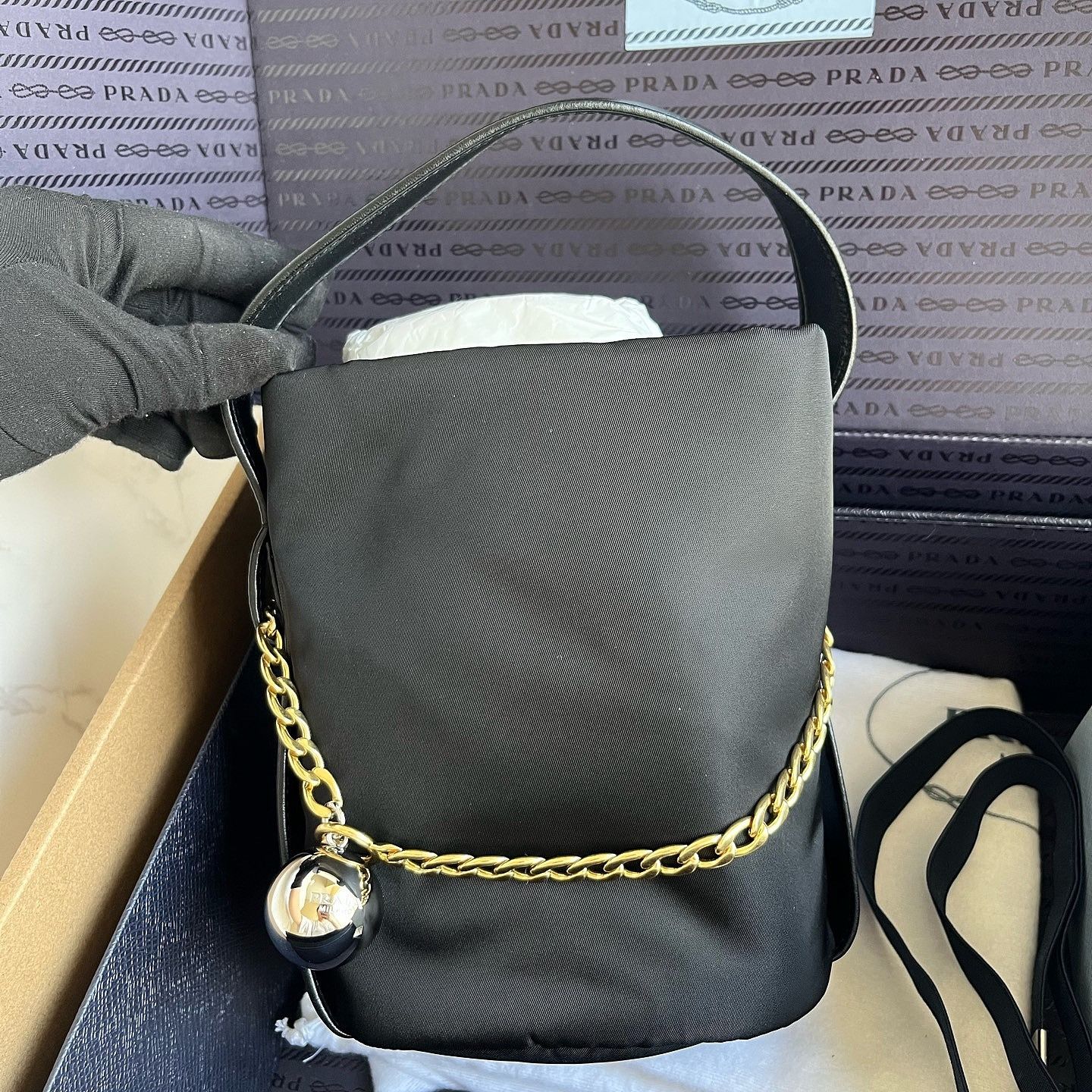 Prada Prada Re-Nylon Chain Handle Bag Size ONE SIZE - 3 Thumbnail