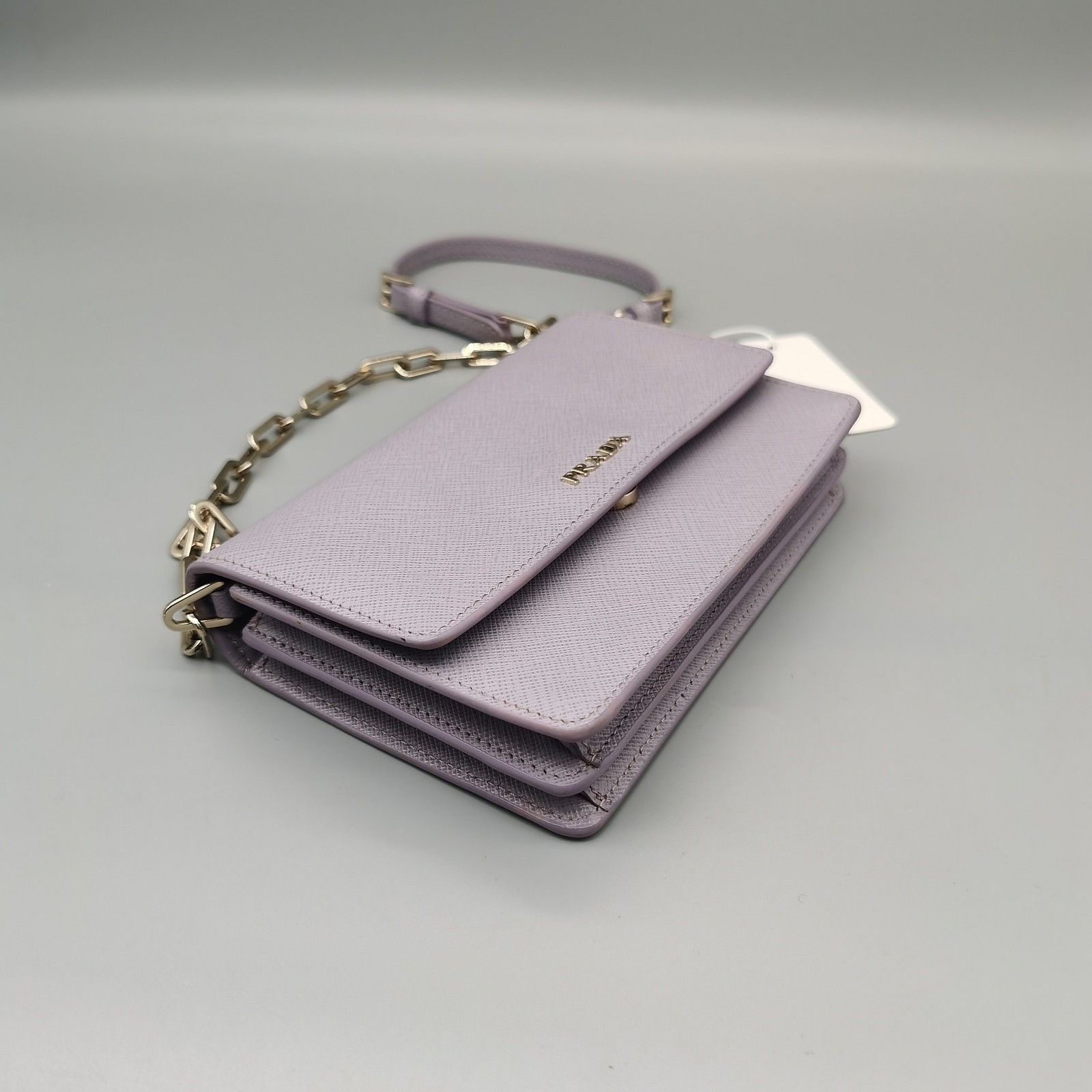 Prada Prada Saffiano Leather Chain Bag Size ONE SIZE - 7 Thumbnail