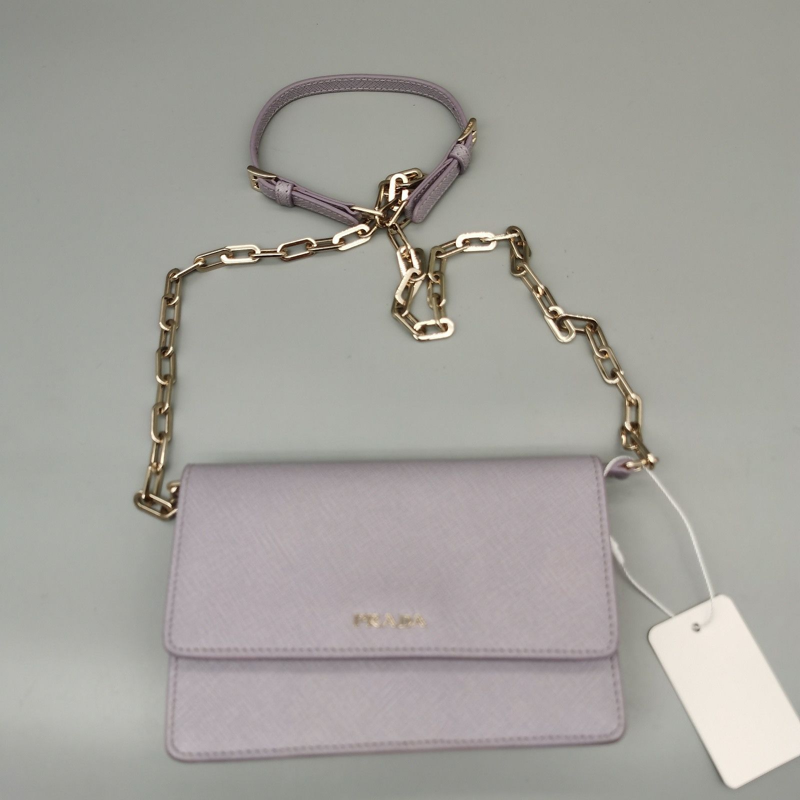Prada Prada Saffiano Leather Chain Bag Size ONE SIZE - 2 Thumbnail