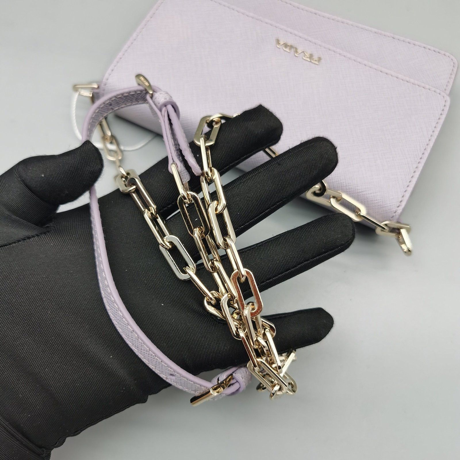Prada Prada Saffiano Leather Chain Bag Size ONE SIZE - 9 Thumbnail