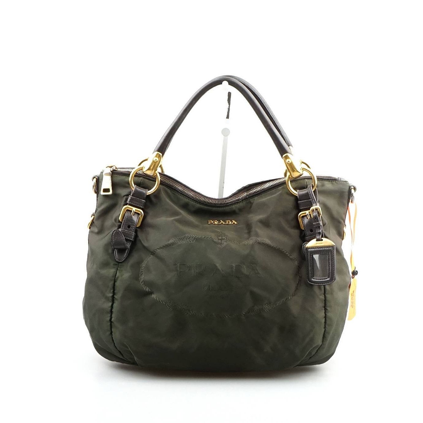 Prada Prada Green Nylon Handle Bag Size ONE SIZE - 15 Thumbnail