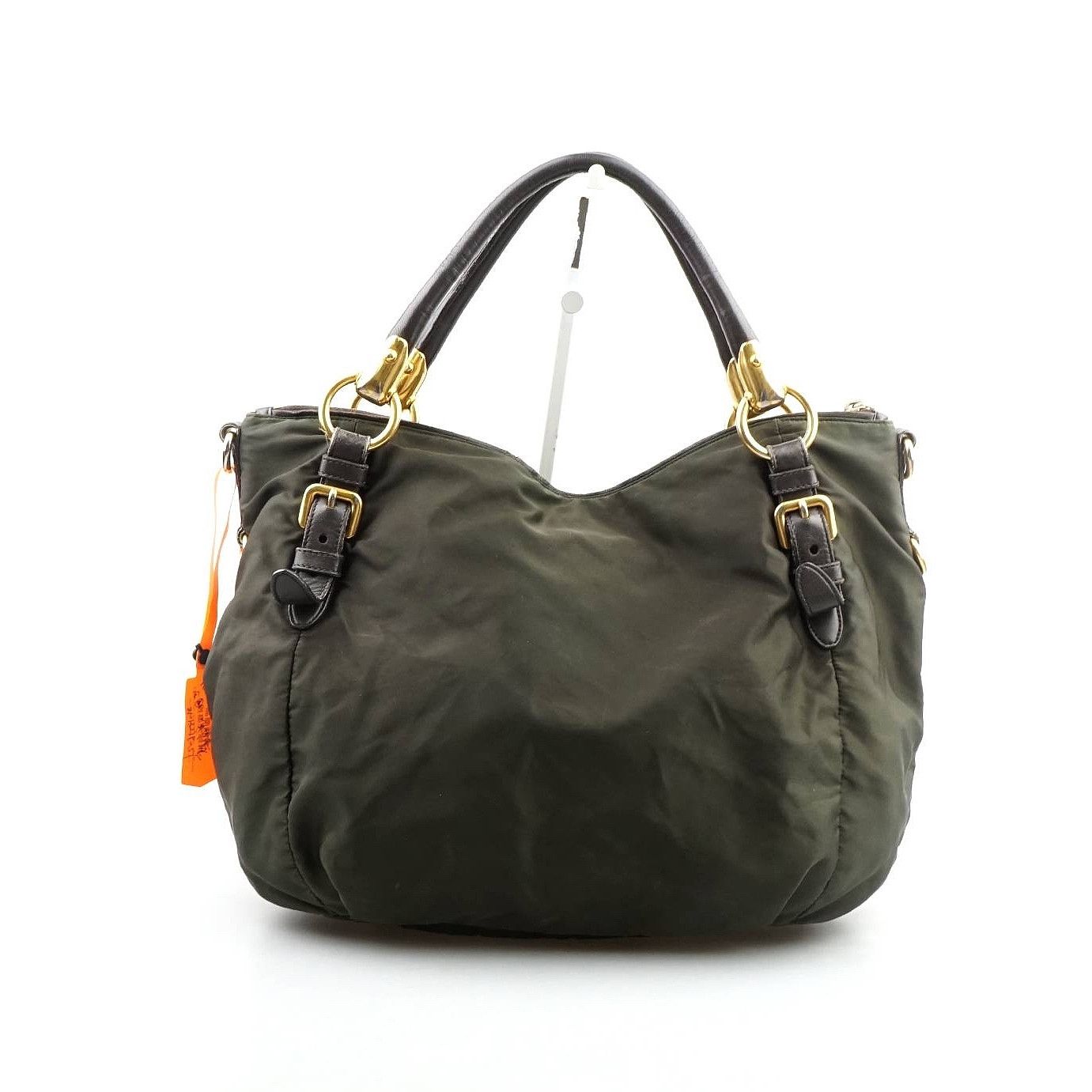 Prada Prada Green Nylon Handle Bag Size ONE SIZE - 17 Thumbnail