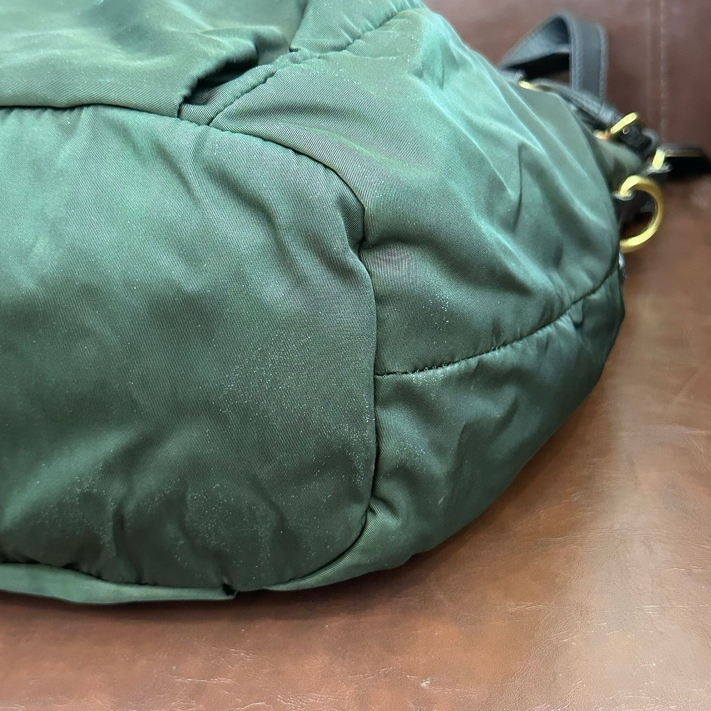 Prada Prada Green Nylon Handle Bag Size ONE SIZE - 6 Thumbnail
