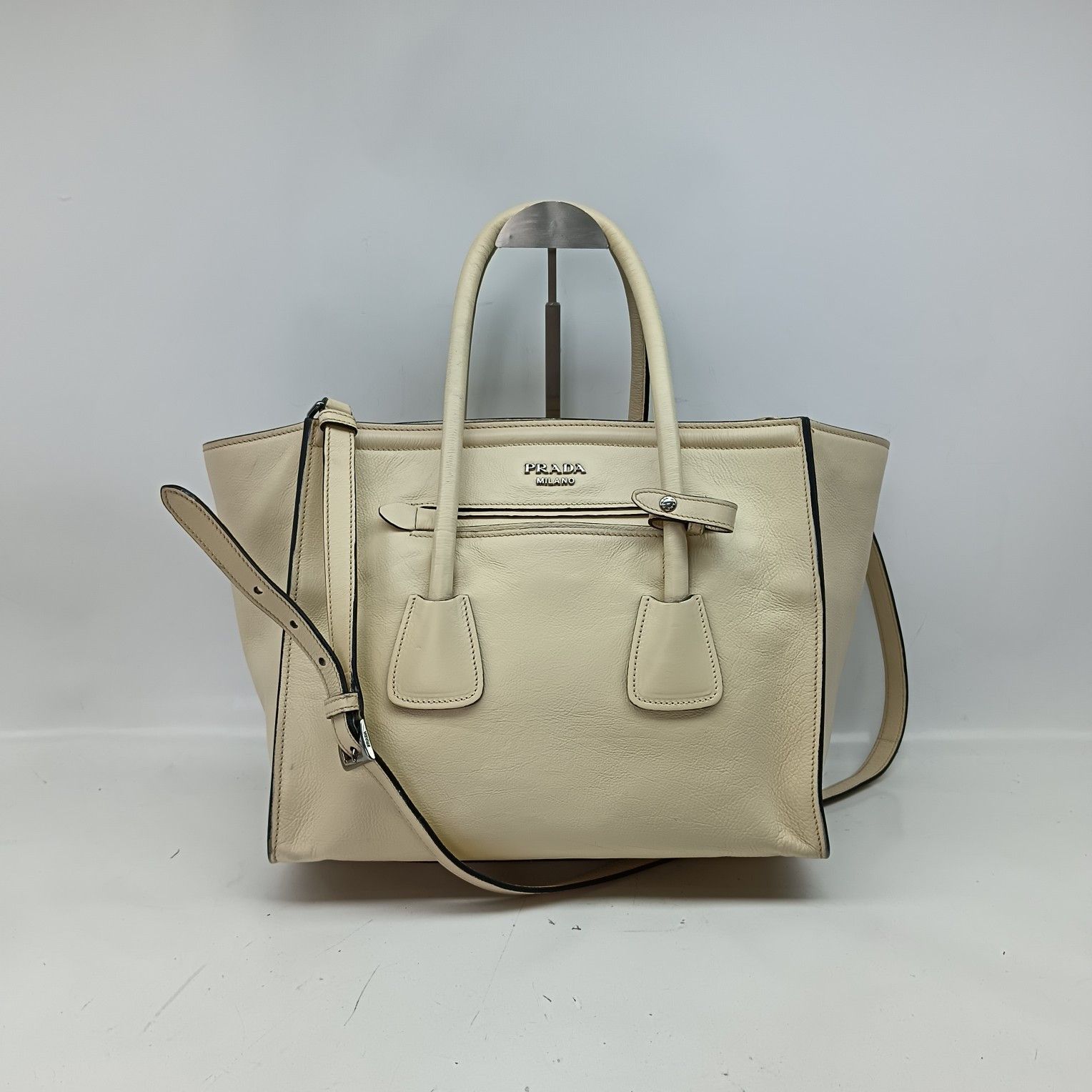 Prada Prada Leather Tote Bag Size ONE SIZE Size ONE SIZE - 2 Thumbnail