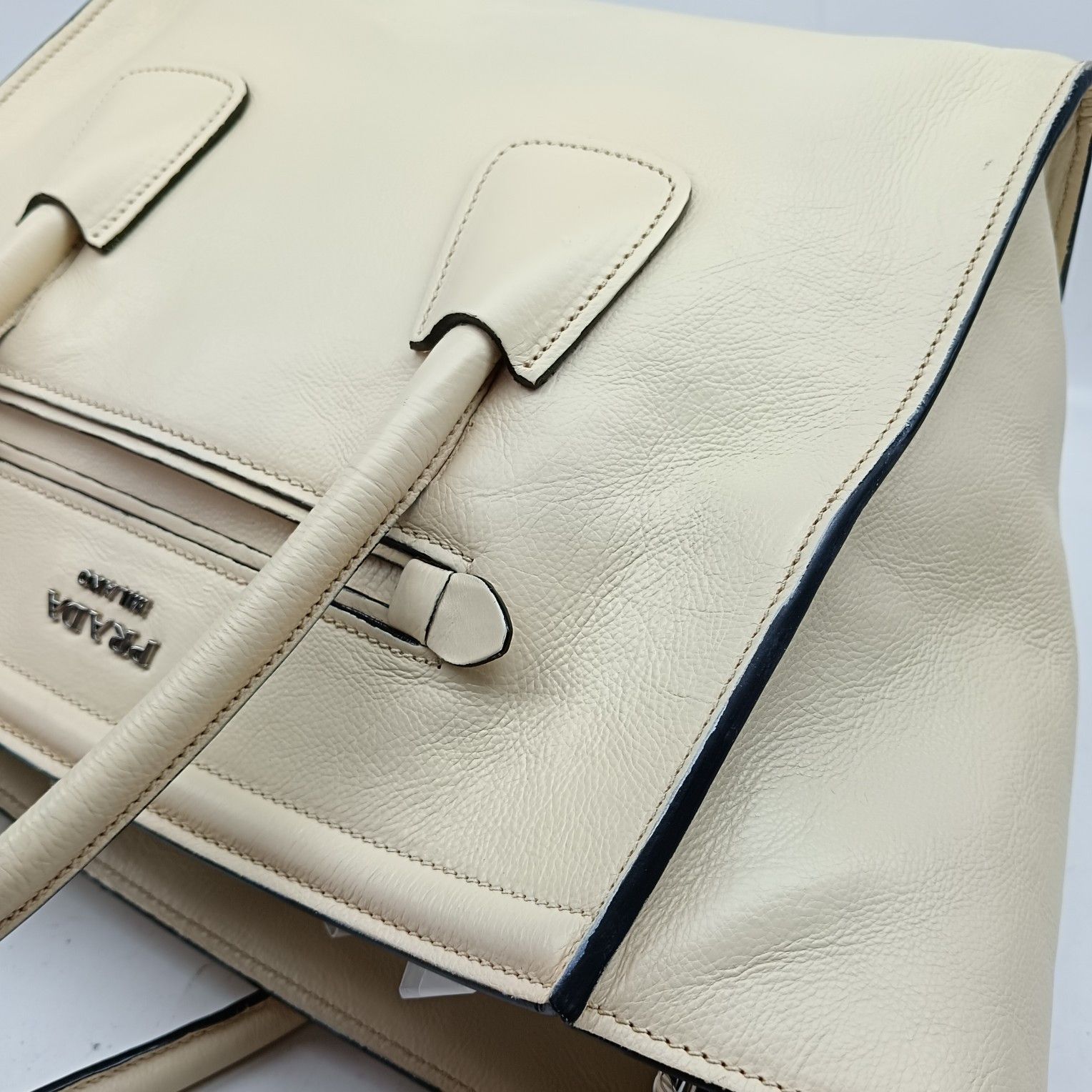 Prada Prada Leather Tote Bag Size ONE SIZE Size ONE SIZE - 10 Thumbnail