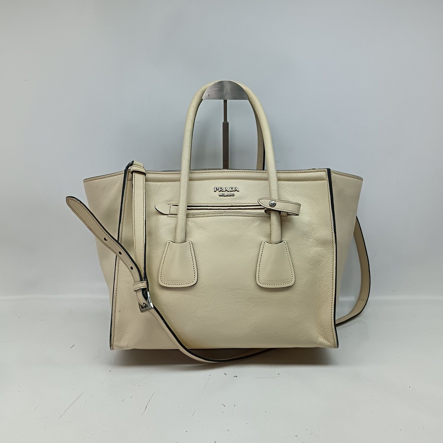 Prada Prada Leather Tote Bag Size ONE SIZE Size ONE SIZE - 6 Thumbnail