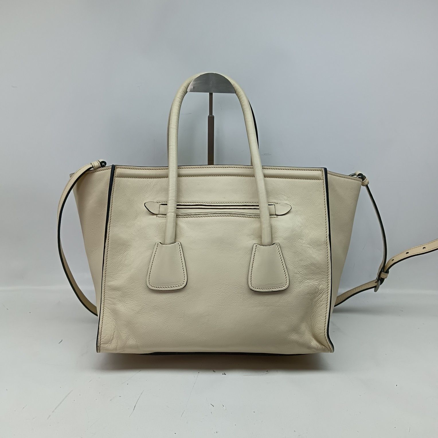 Prada Prada Leather Tote Bag Size ONE SIZE Size ONE SIZE - 3 Thumbnail