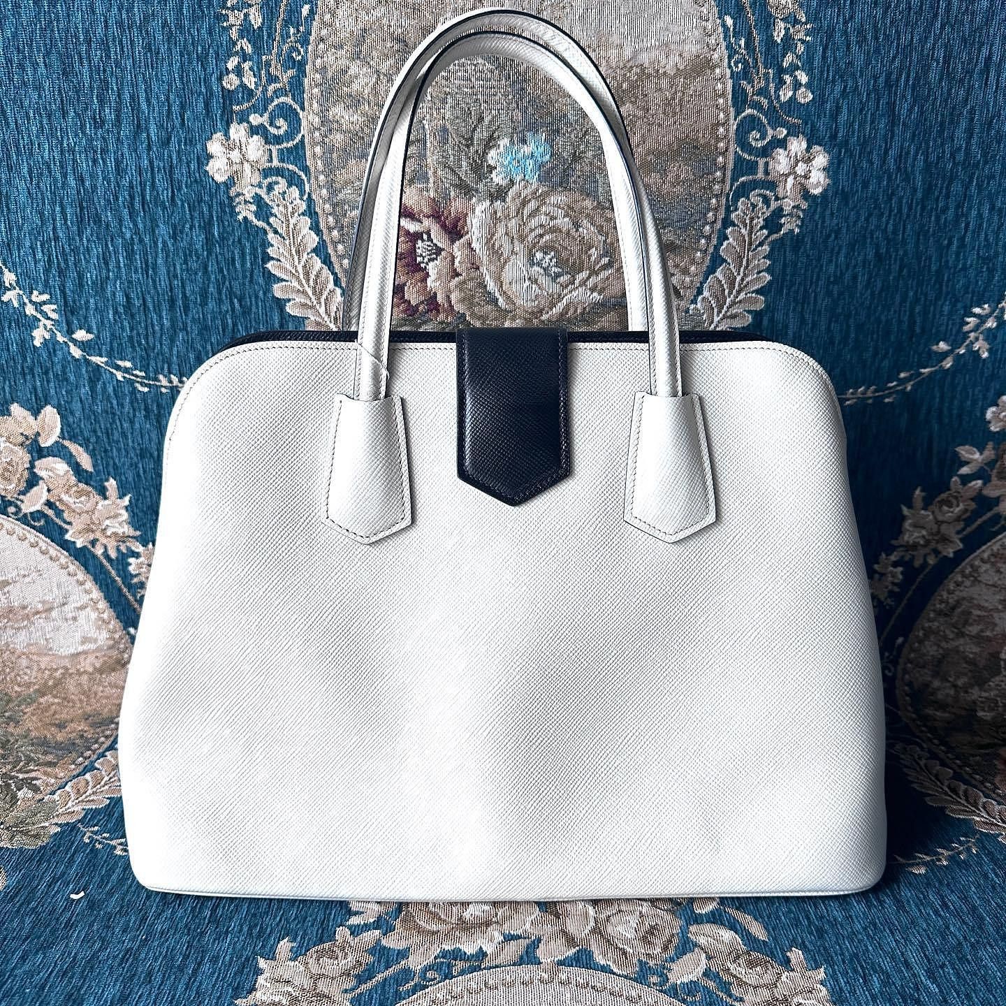 Prada Prada Saffiano Leather Handle Bag Size ONE SIZE - 3 Thumbnail