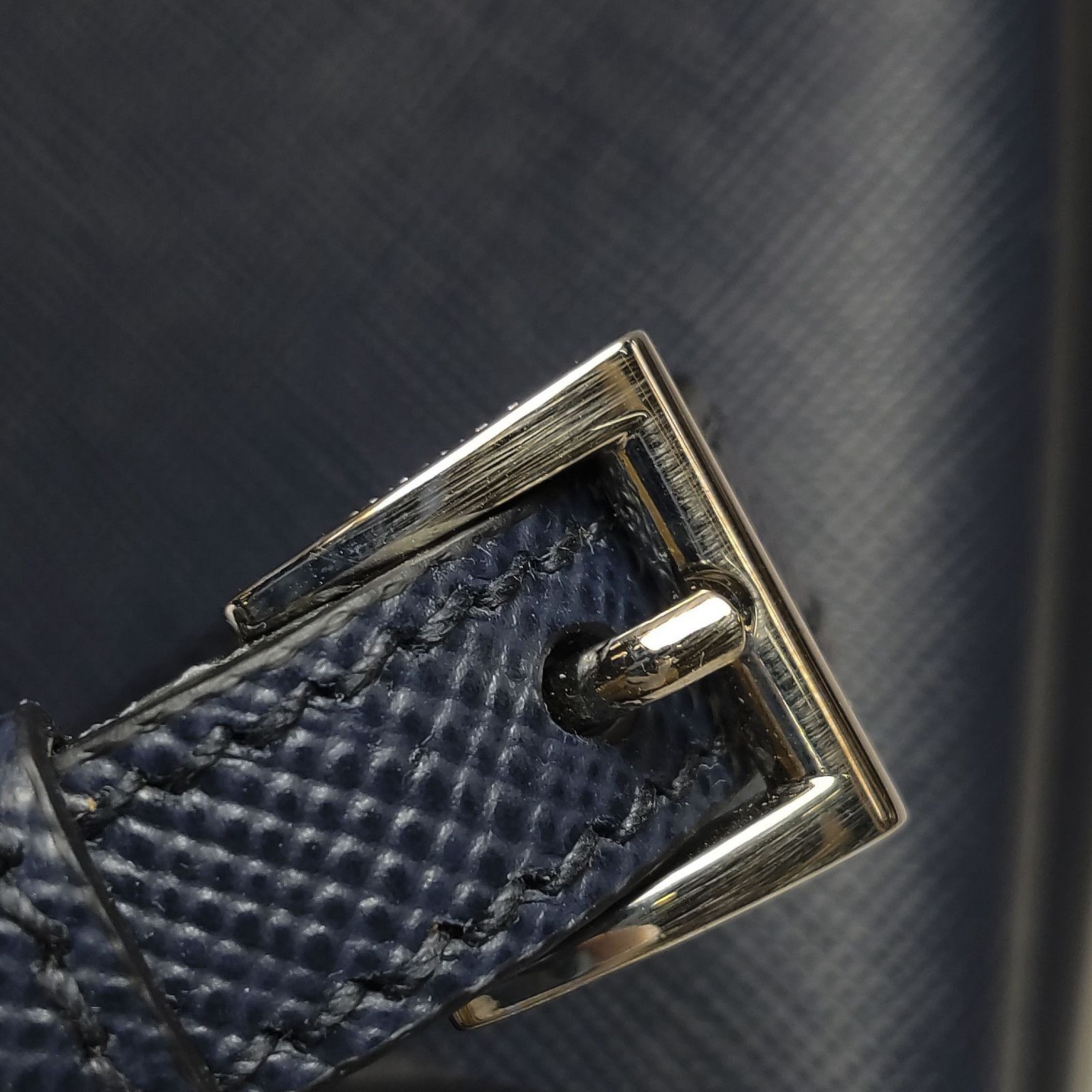 Prada Prada Triangle Logo Saffiano Leather Handle Bag Size ONE SIZE - 14 Thumbnail