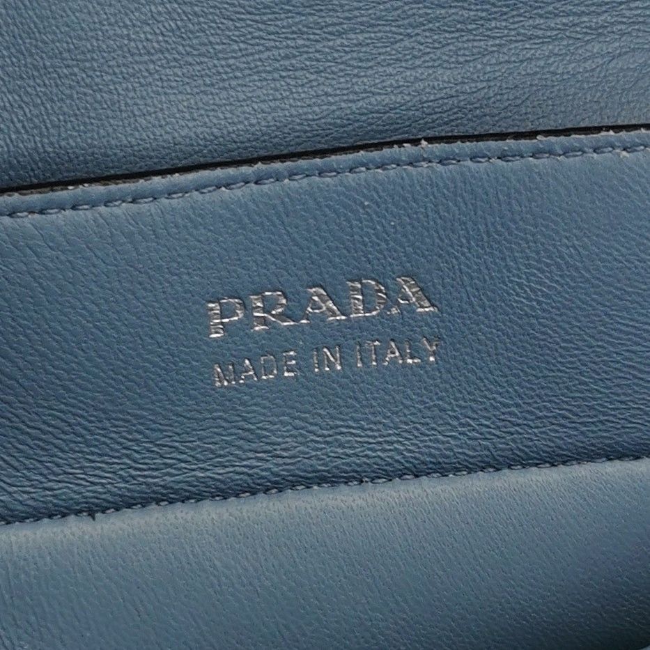 Prada Prada Triangle Logo Saffiano Leather Handle Bag Size ONE SIZE - 9 Thumbnail
