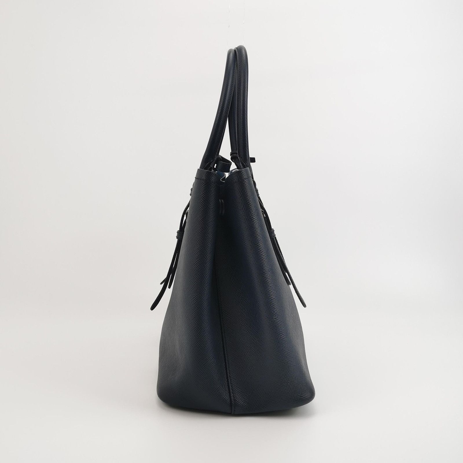 Prada Prada Triangle Logo Saffiano Leather Handle Bag Size ONE SIZE - 8 Thumbnail