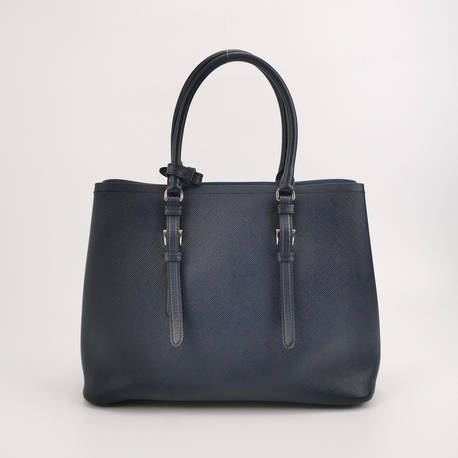Prada Prada Triangle Logo Saffiano Leather Handle Bag Size ONE SIZE - 3 Thumbnail