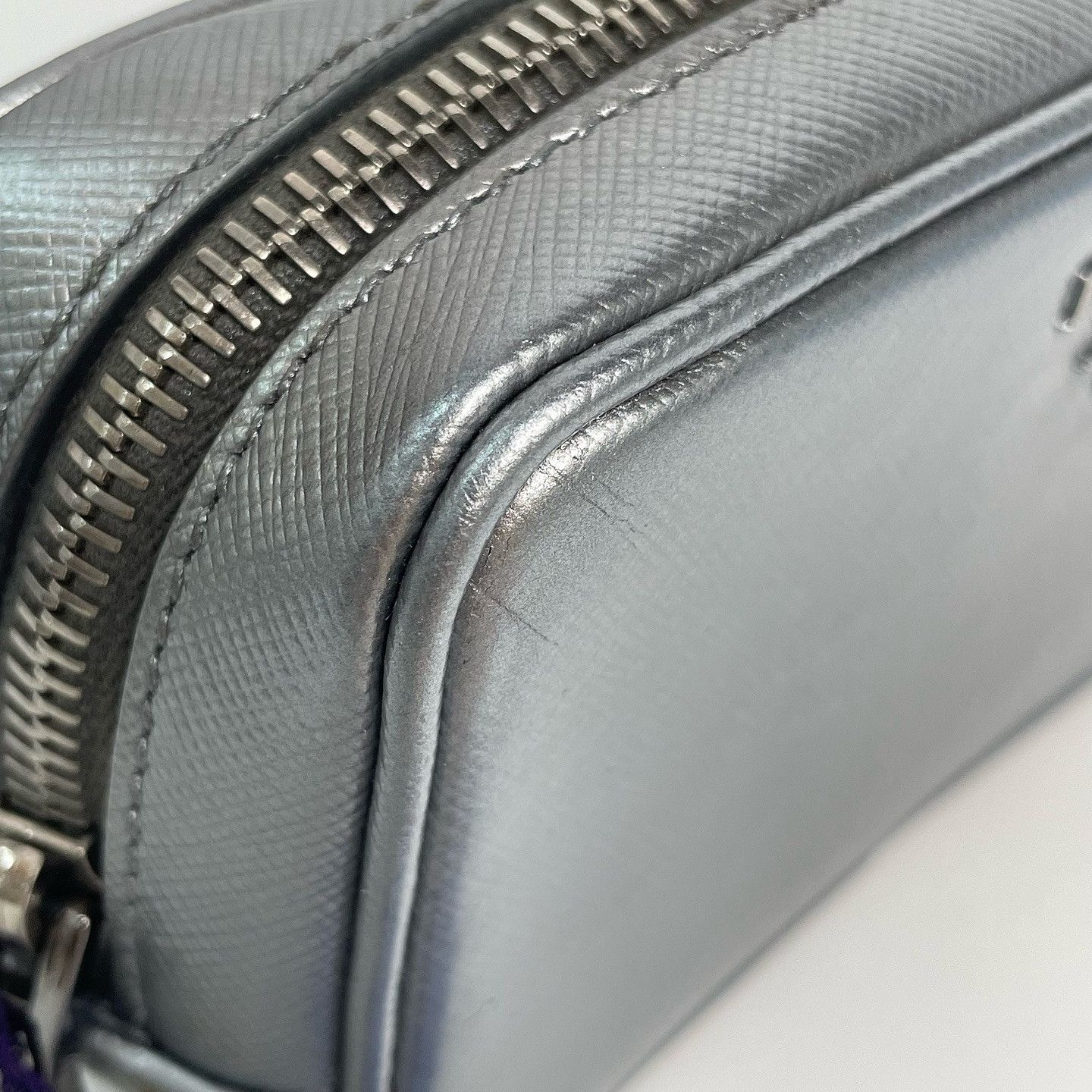 Prada Prada Silver Saffiano Leather Crossbody Bag Size ONE SIZE - 19 Thumbnail