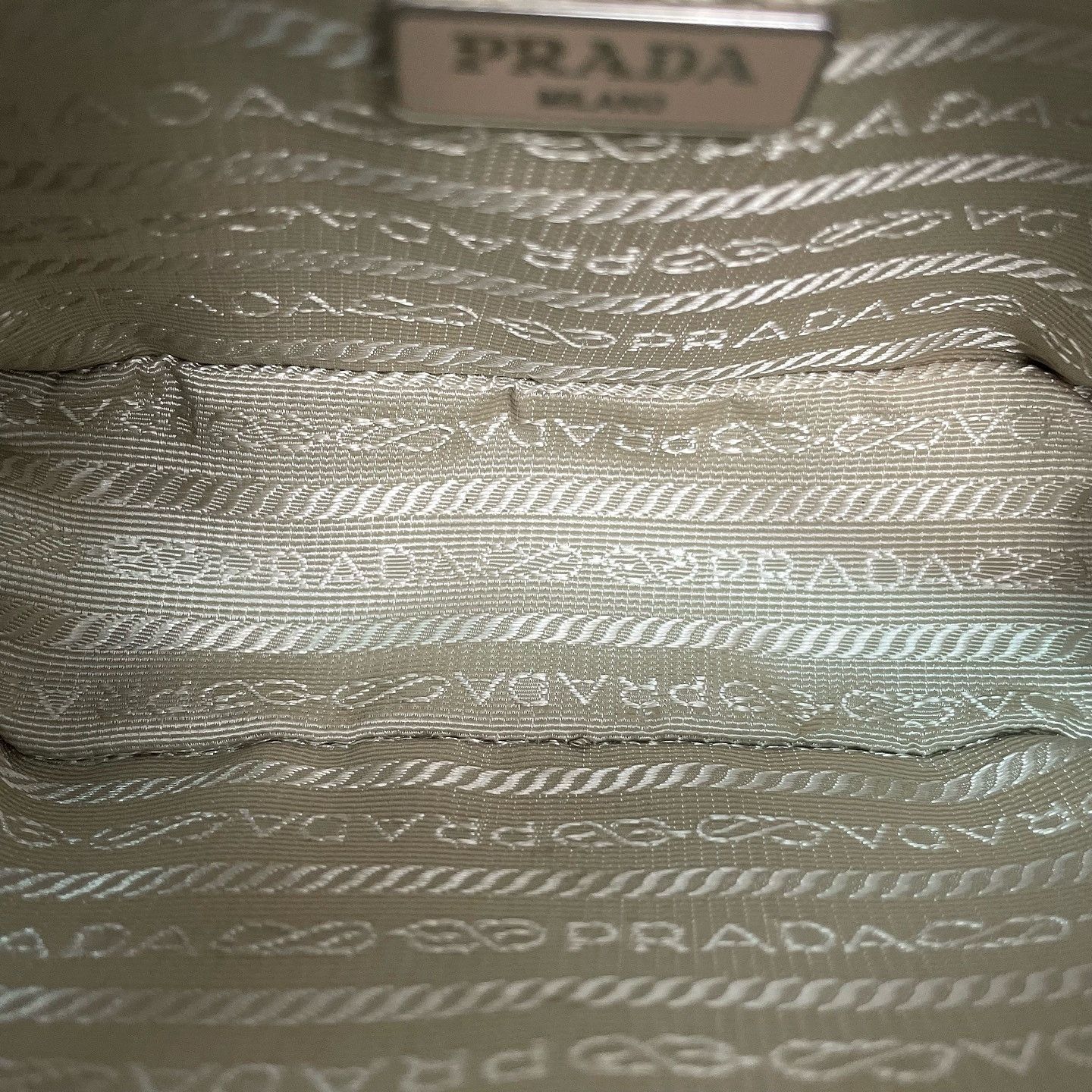 Prada Prada Silver Saffiano Leather Crossbody Bag Size ONE SIZE - 5 Thumbnail