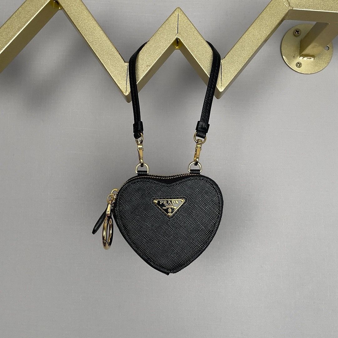 Prada Prada Saffiano Leather Heart Mini Bag Size ONE SIZE - 8 Thumbnail