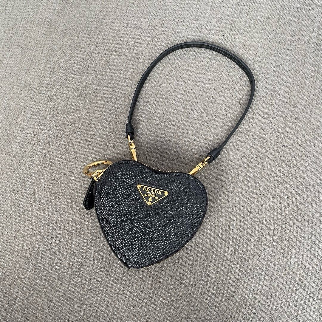 Prada Prada Saffiano Leather Heart Mini Bag Size ONE SIZE - 10 Thumbnail