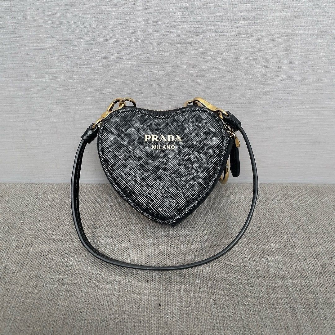 Prada Prada Saffiano Leather Heart Mini Bag Size ONE SIZE - 6 Thumbnail