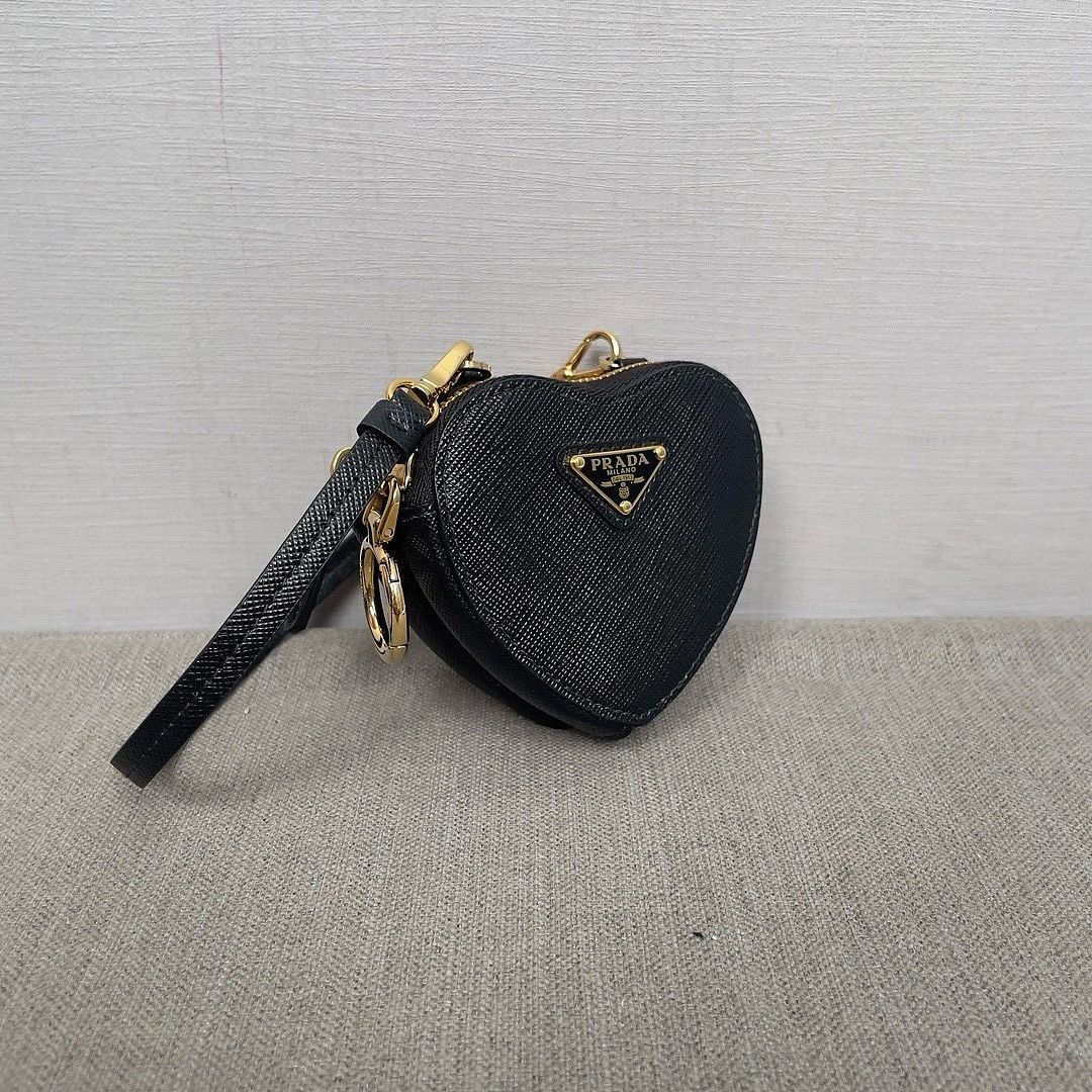 Prada Prada Saffiano Leather Heart Mini Bag Size ONE SIZE - 4 Thumbnail