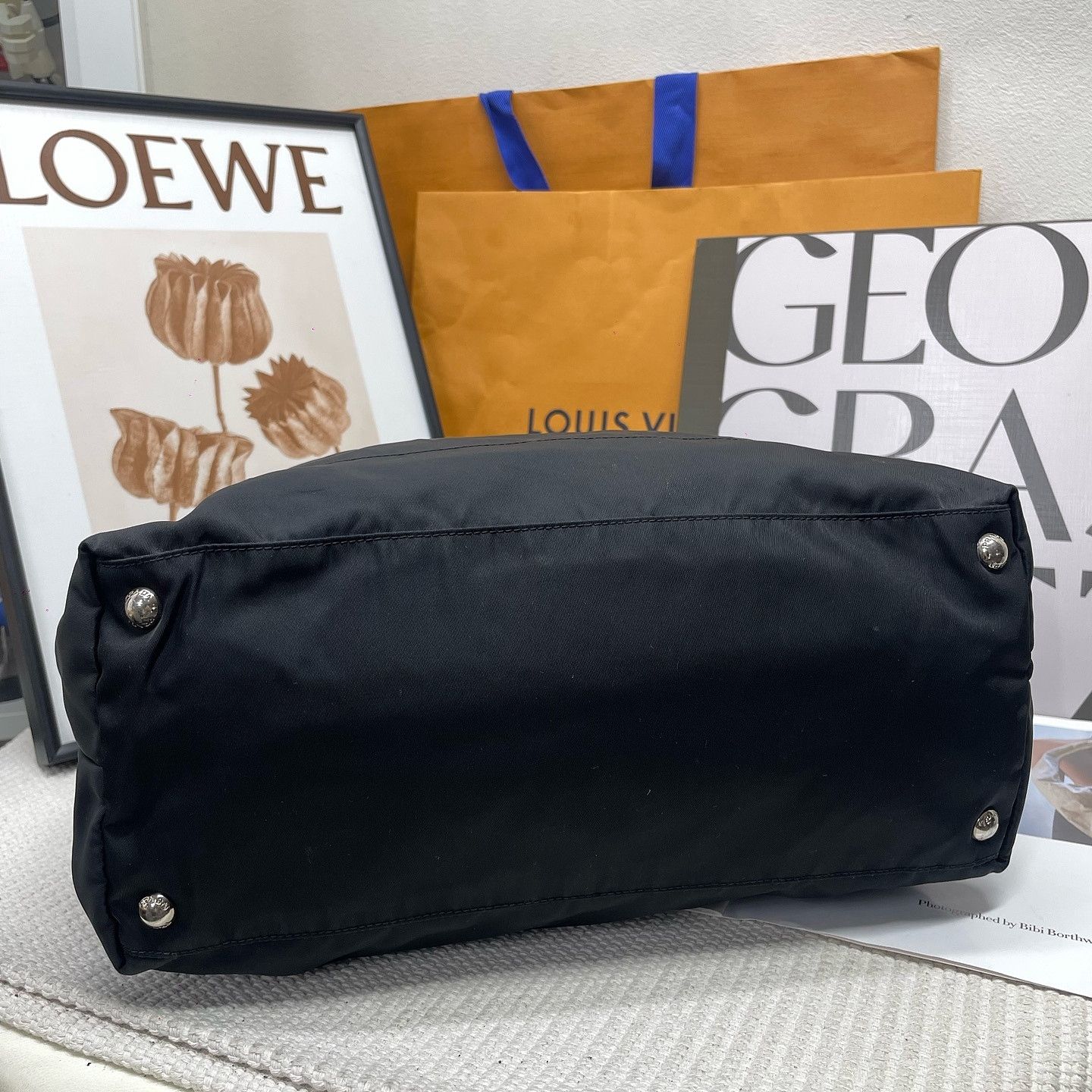 Prada Prada Nylon Tote Bag Size ONE SIZE - 4 Thumbnail