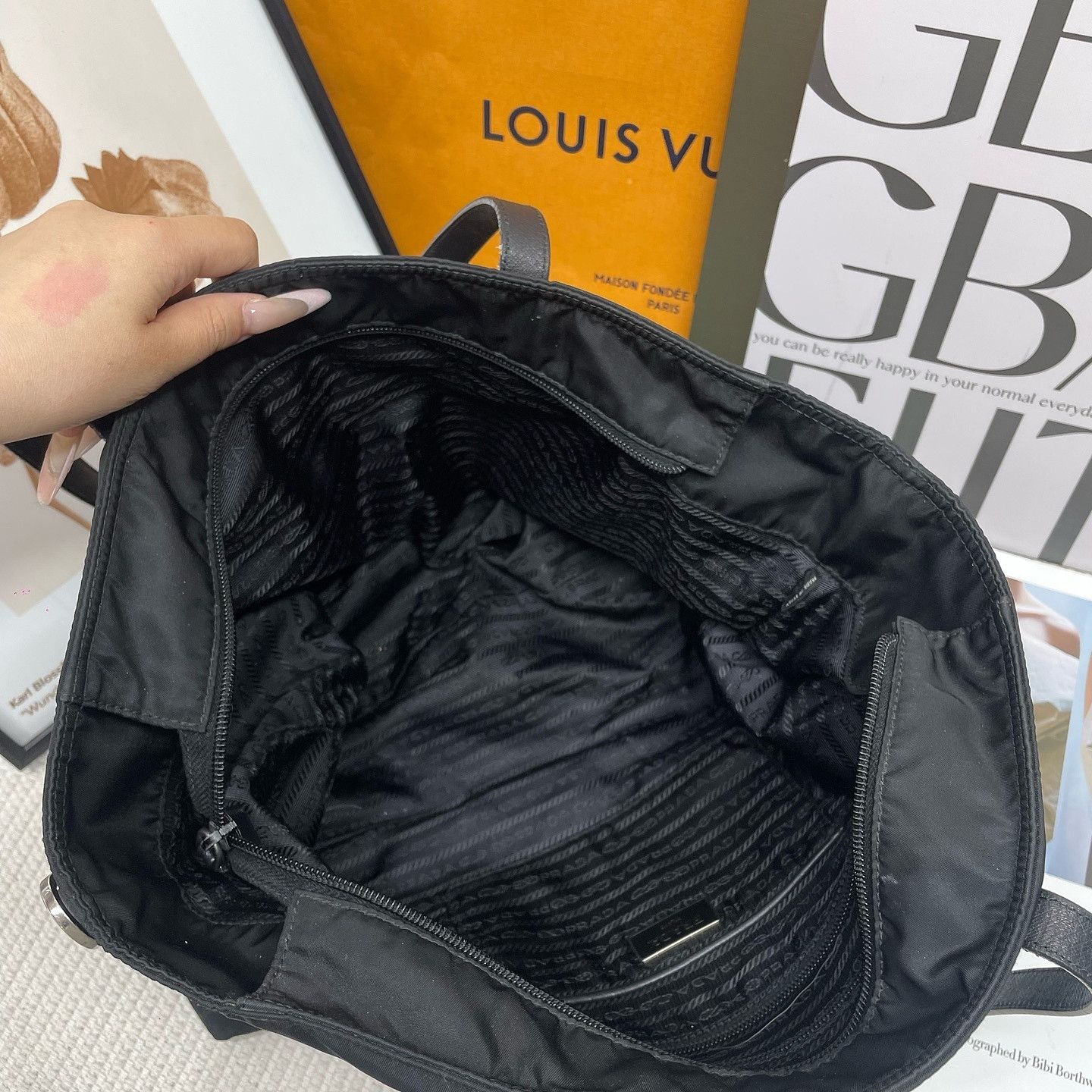 Prada Prada Nylon Tote Bag Size ONE SIZE - 5 Thumbnail