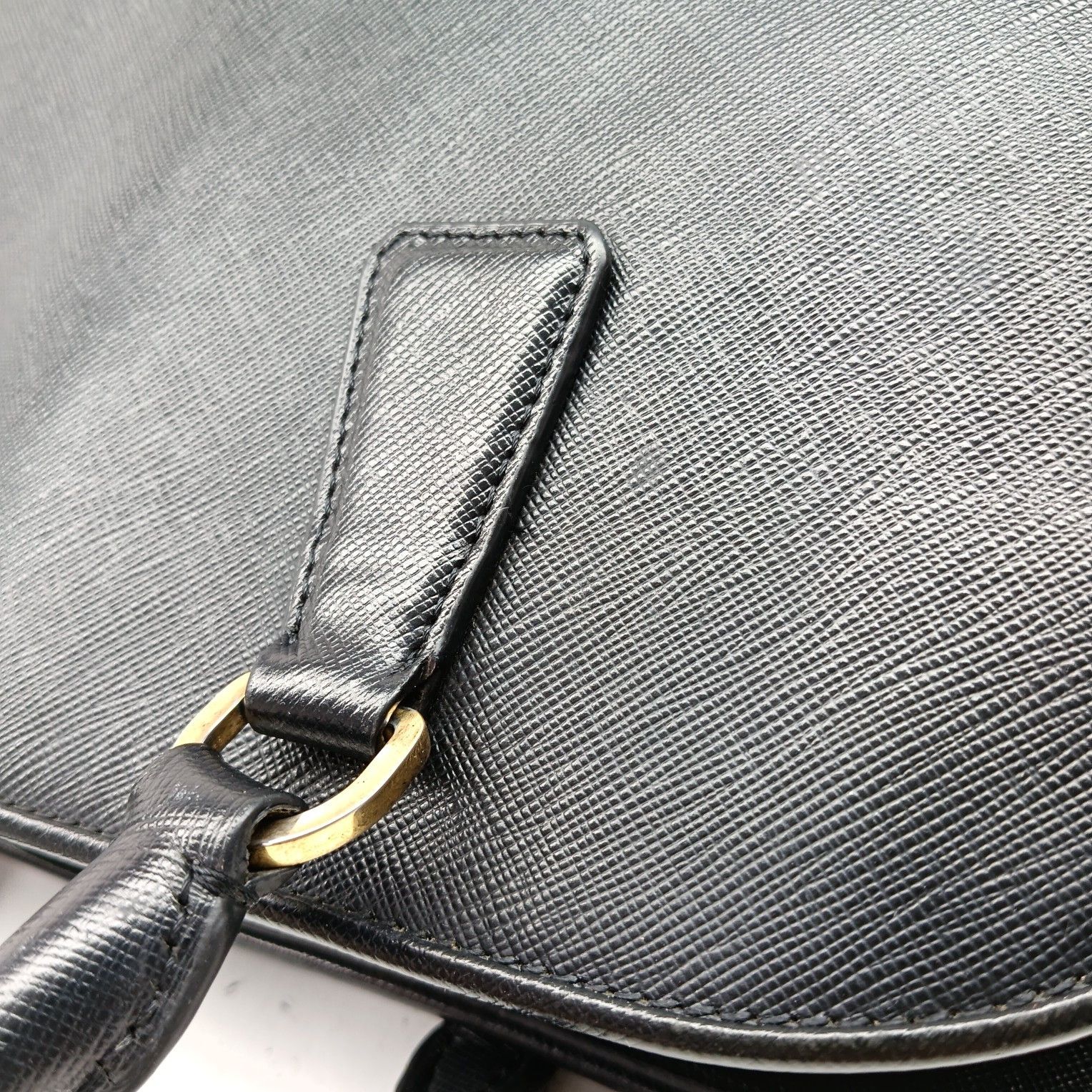 Prada Prada Saffiano Leather Handbag Size ONE SIZE - 12 Thumbnail