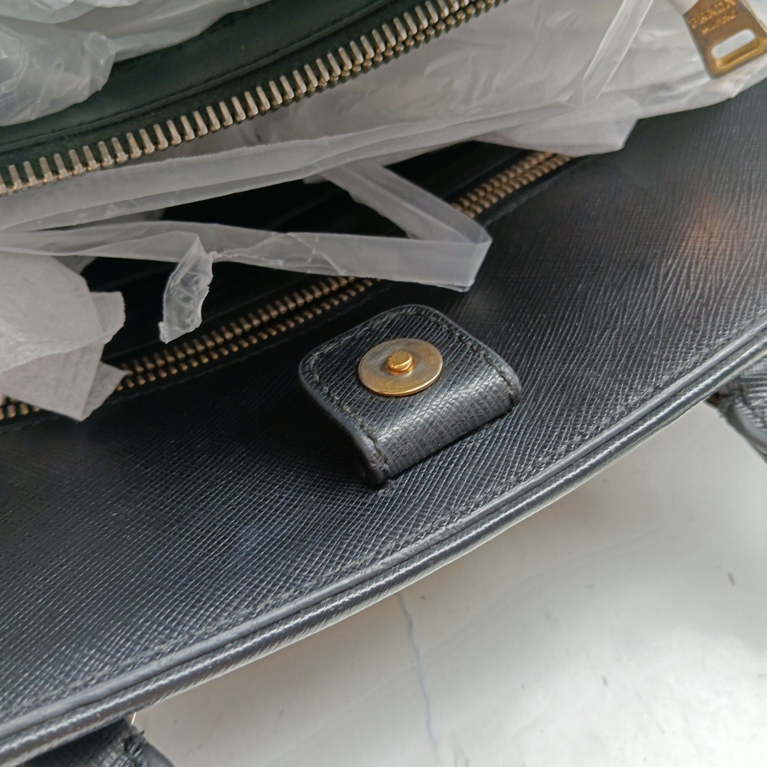 Prada Prada Saffiano Leather Handbag Size ONE SIZE - 18 Thumbnail