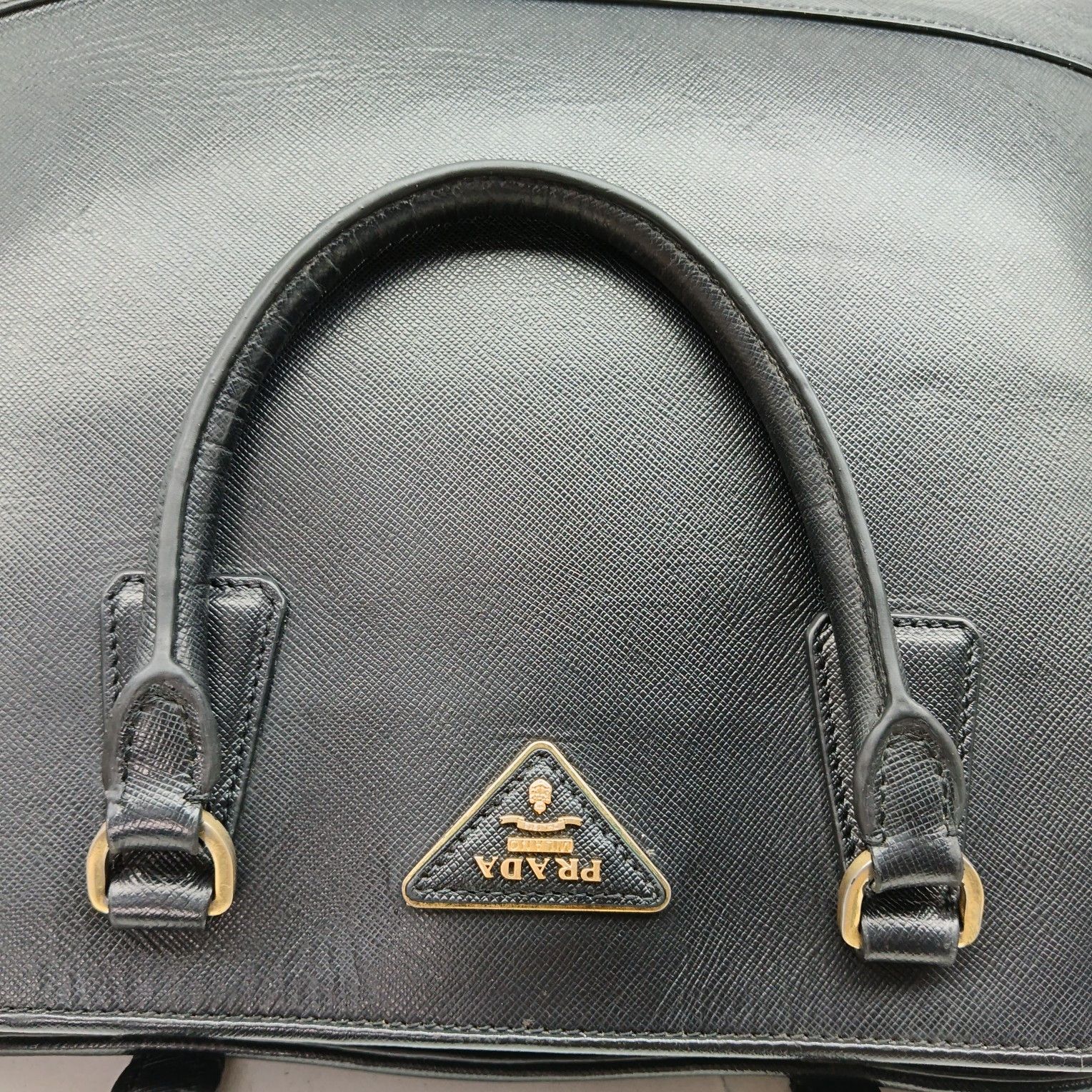 Prada Prada Saffiano Leather Handbag Size ONE SIZE - 11 Thumbnail