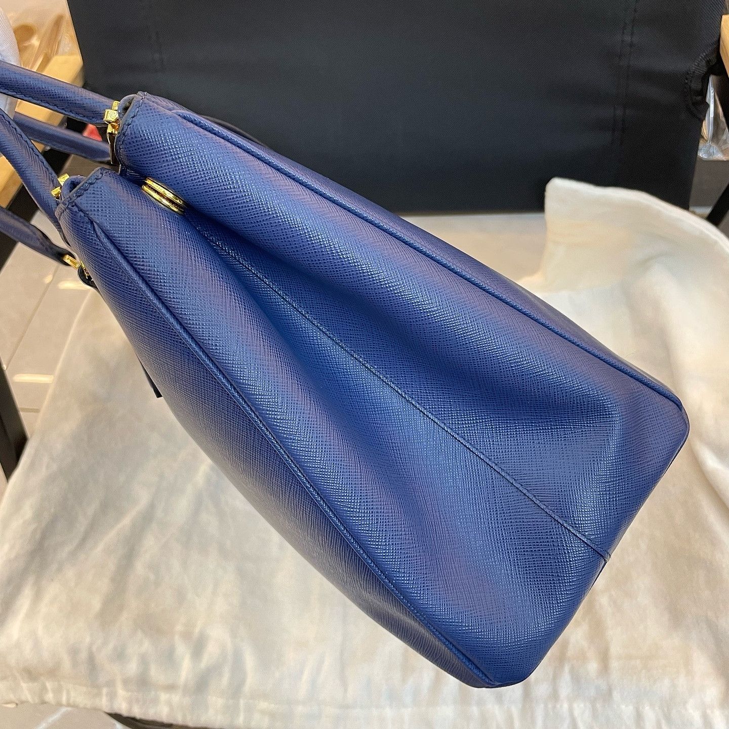 Prada Prada Saffiano Leather Handle Bag Size ONE SIZE - 13 Thumbnail