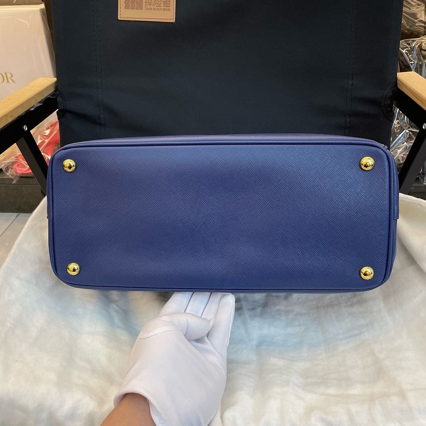 Prada Prada Saffiano Leather Handle Bag Size ONE SIZE - 15 Thumbnail