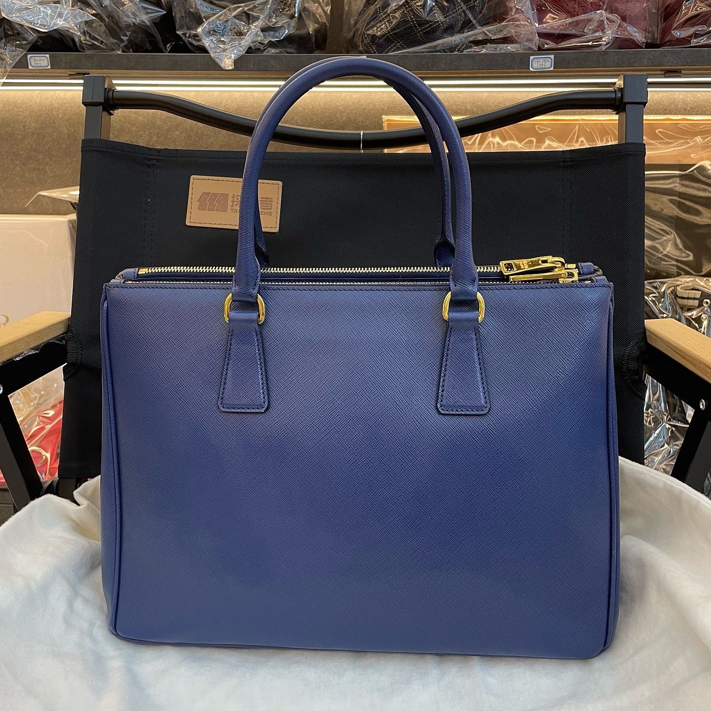Prada Prada Saffiano Leather Handle Bag Size ONE SIZE - 12 Thumbnail