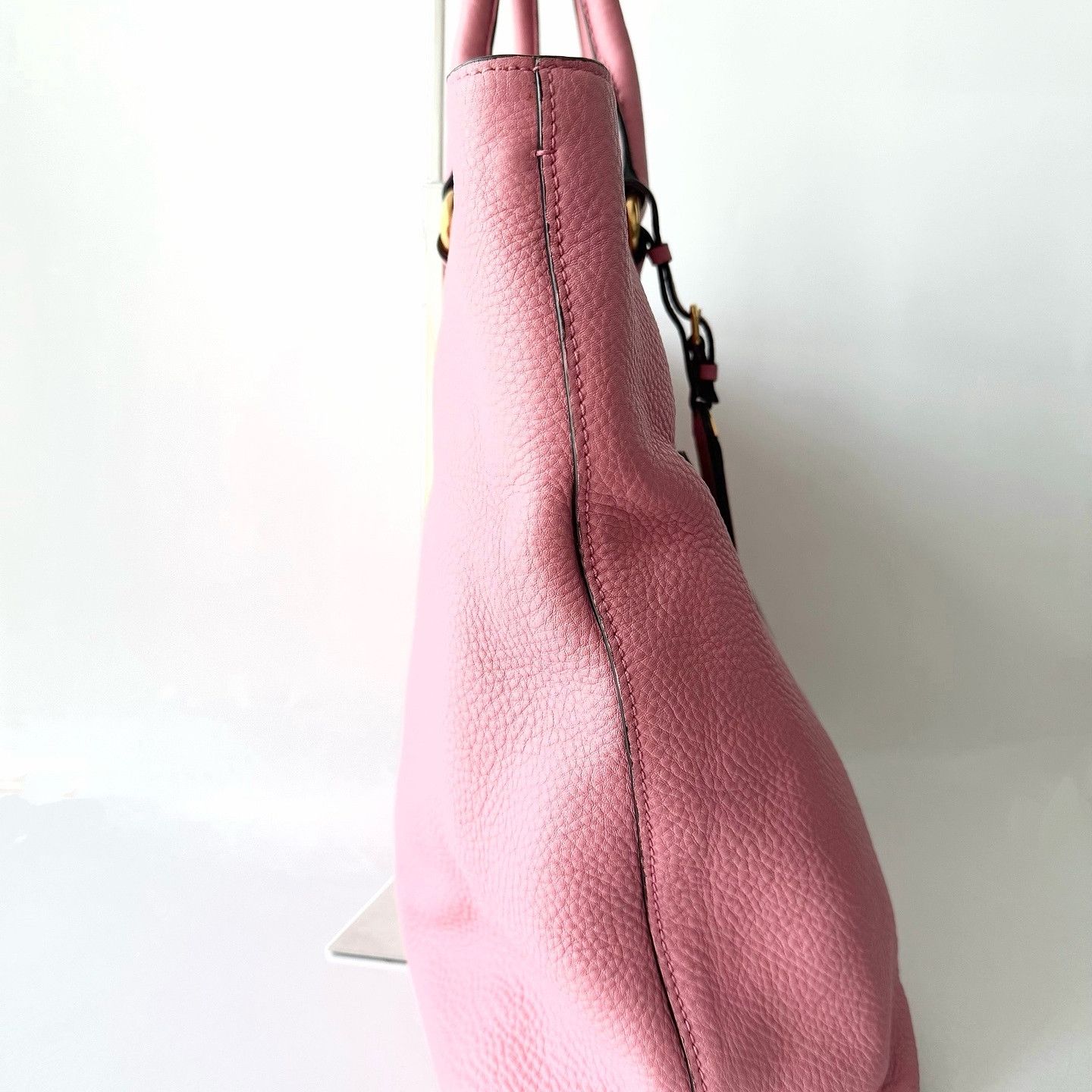 Prada Prada Pink Leather Tote Bag One Size Size ONE SIZE - 5 Thumbnail