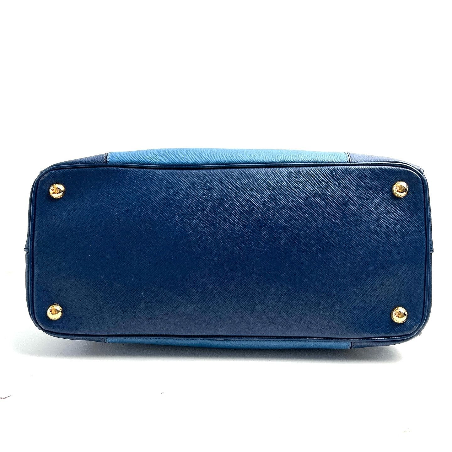 Prada Prada Saffiano Leather Tote Bag Blue Size ONE SIZE - 5 Thumbnail