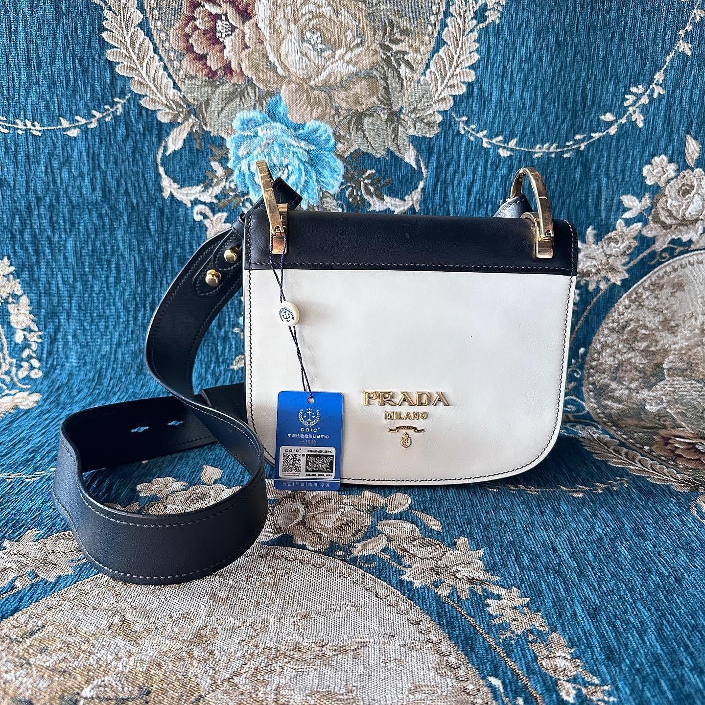 Prada Prada Two-Tone Shoulder Bag Size ONE SIZE - 2 Thumbnail