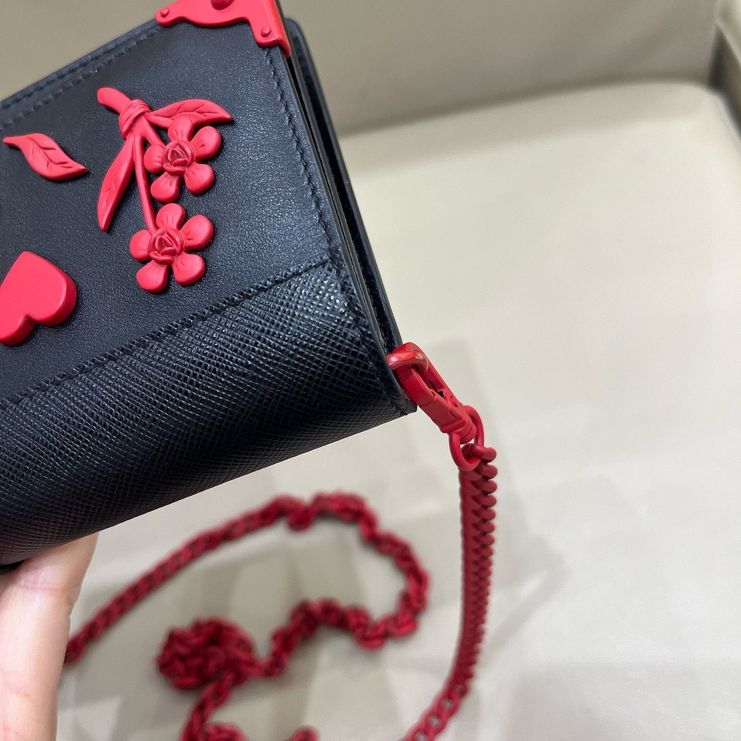 Prada Prada Floral Heart Crossbody Bag Size ONE SIZE - 17 Thumbnail