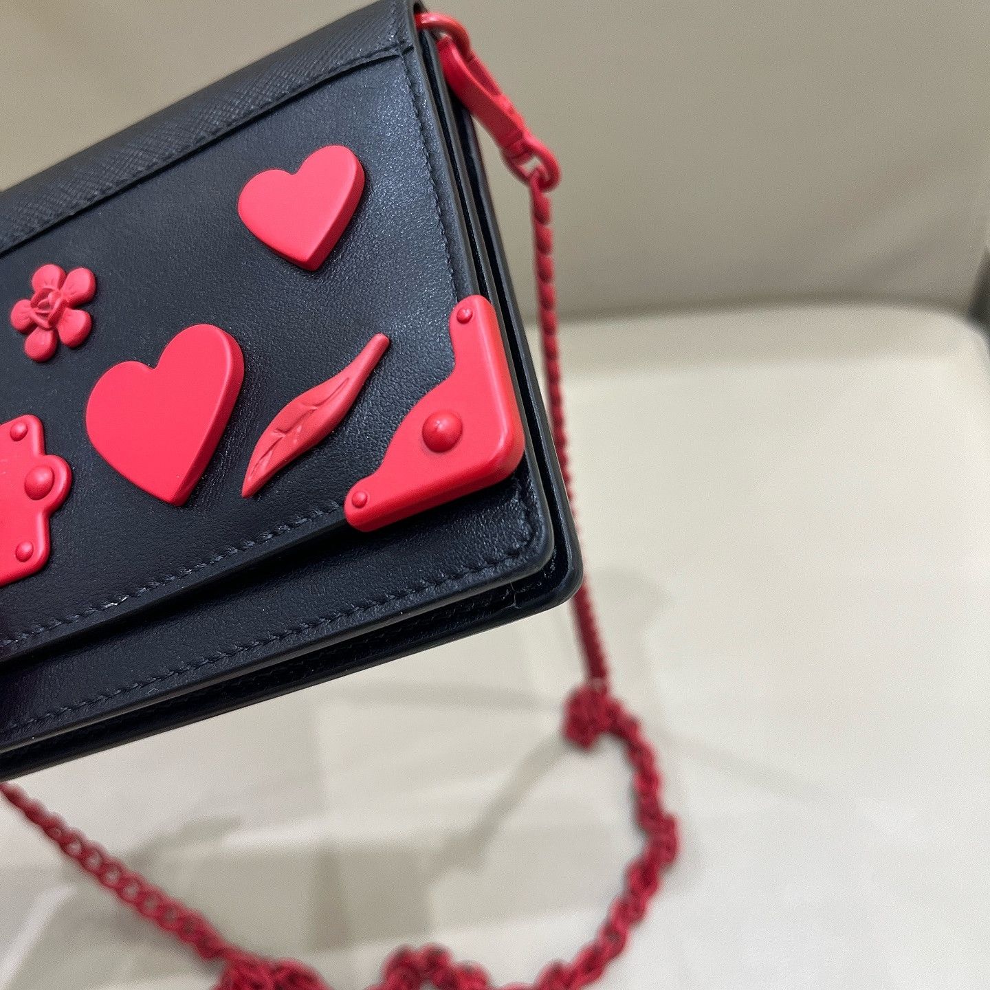 Prada Prada Floral Heart Crossbody Bag Size ONE SIZE - 14 Thumbnail