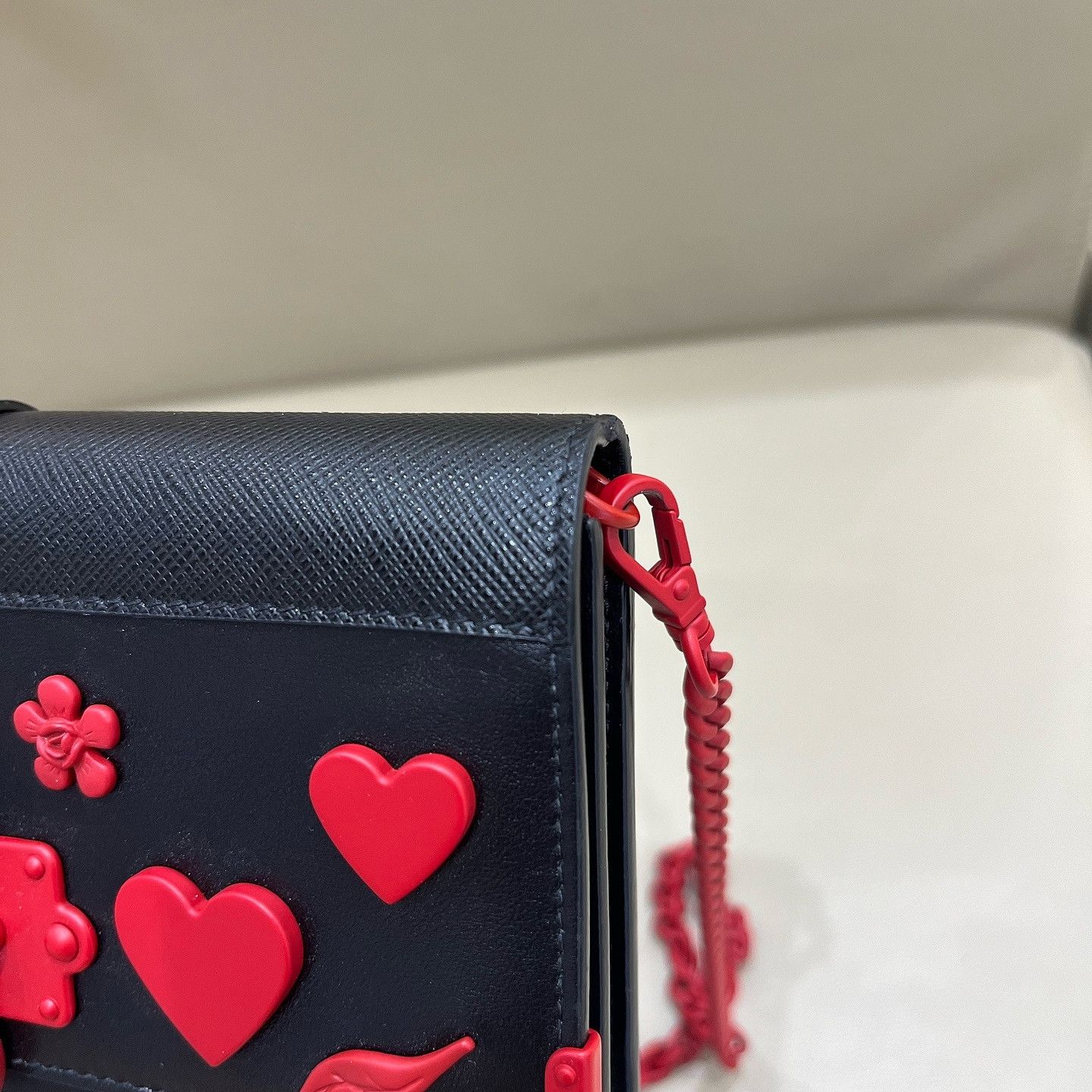 Prada Prada Floral Heart Crossbody Bag Size ONE SIZE - 15 Thumbnail