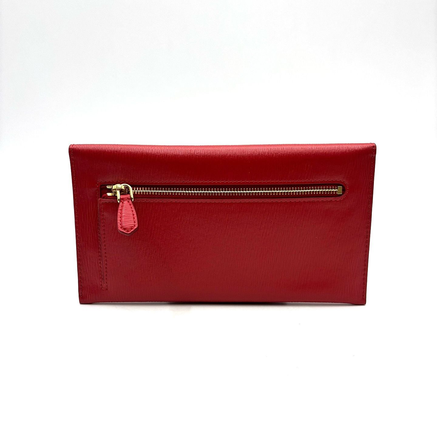 Prada Prada Red Saffiano Envelope Clutch ONE SIZE Size ONE SIZE - 3 Thumbnail