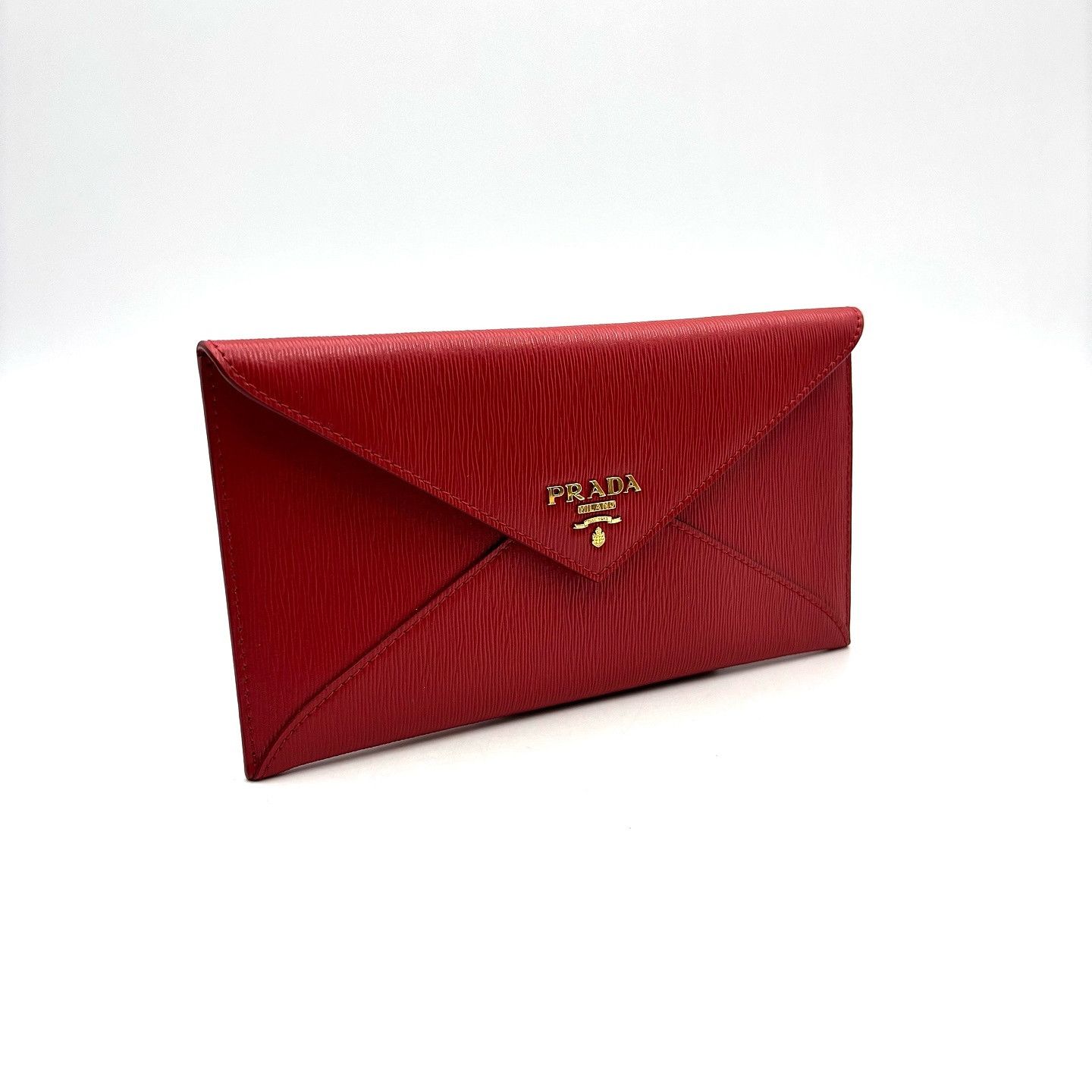 Prada Prada Red Saffiano Envelope Clutch ONE SIZE Size ONE SIZE - 6 Thumbnail
