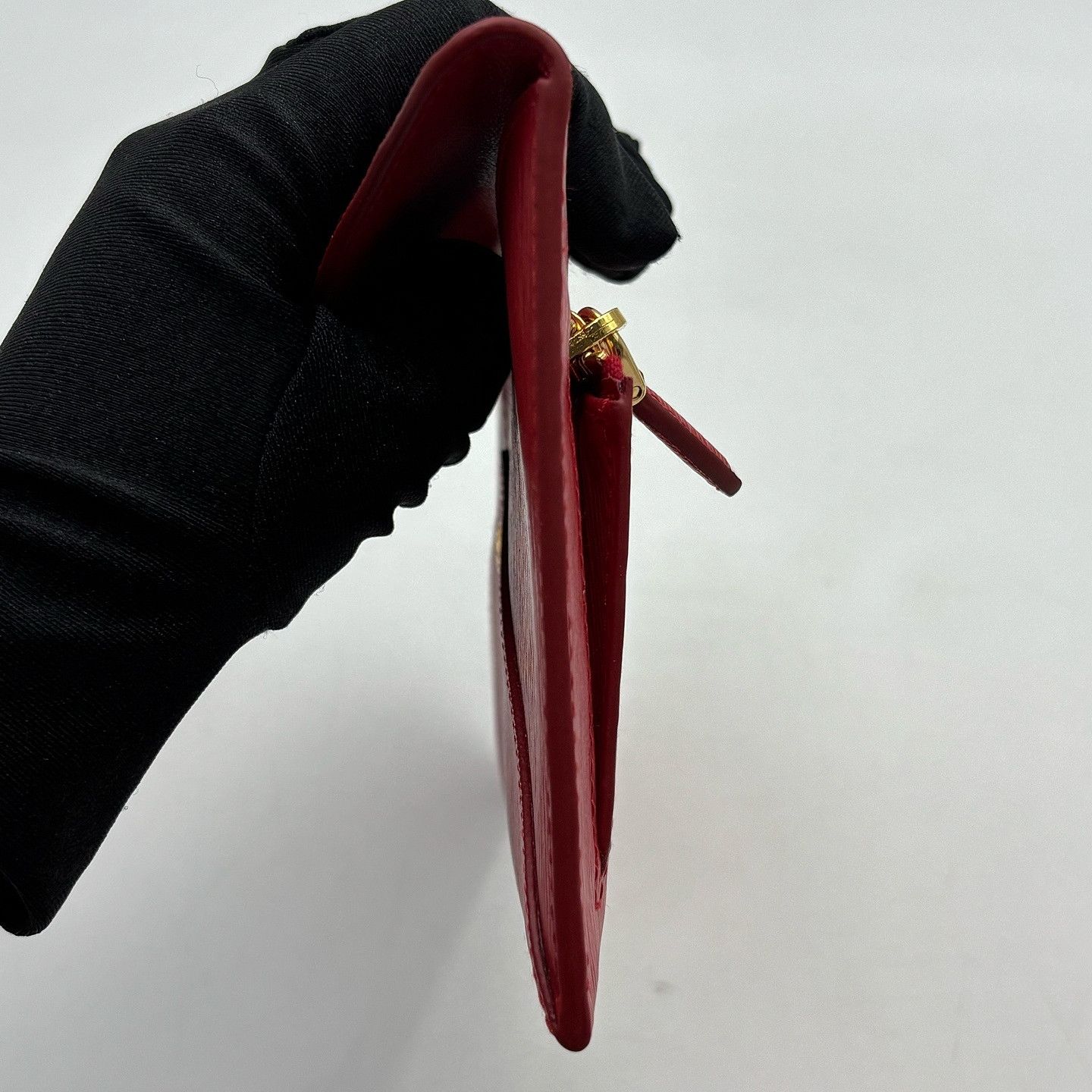 Prada Prada Red Saffiano Envelope Clutch ONE SIZE Size ONE SIZE - 16 Thumbnail