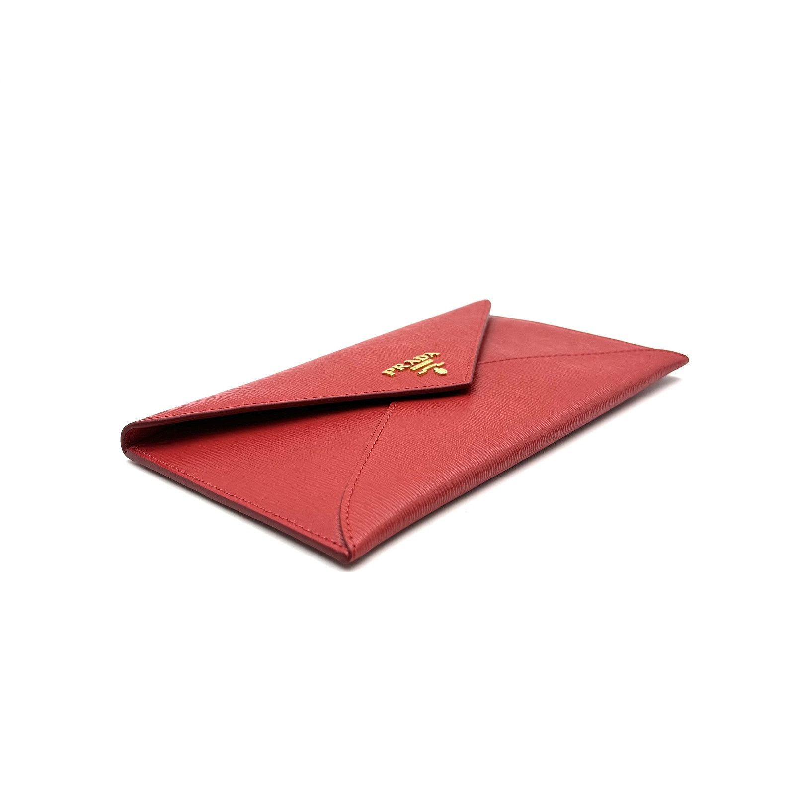 Prada Prada Red Saffiano Envelope Clutch ONE SIZE Size ONE SIZE - 9 Thumbnail