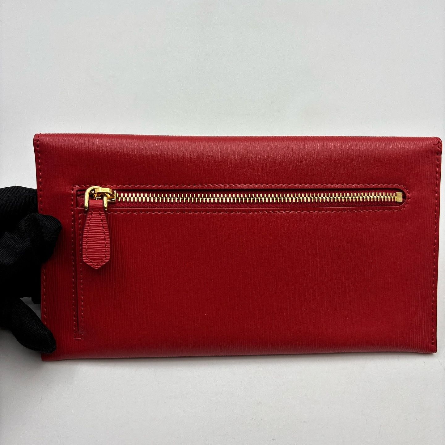 Prada Prada Red Saffiano Envelope Clutch ONE SIZE Size ONE SIZE - 15 Thumbnail
