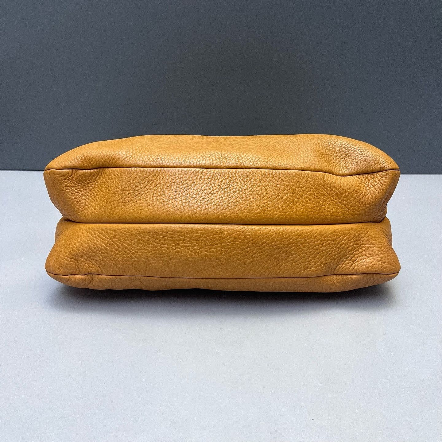Prada Prada Orange Pebble Leather Shoulder Bag Size ONE SIZE - 7 Thumbnail