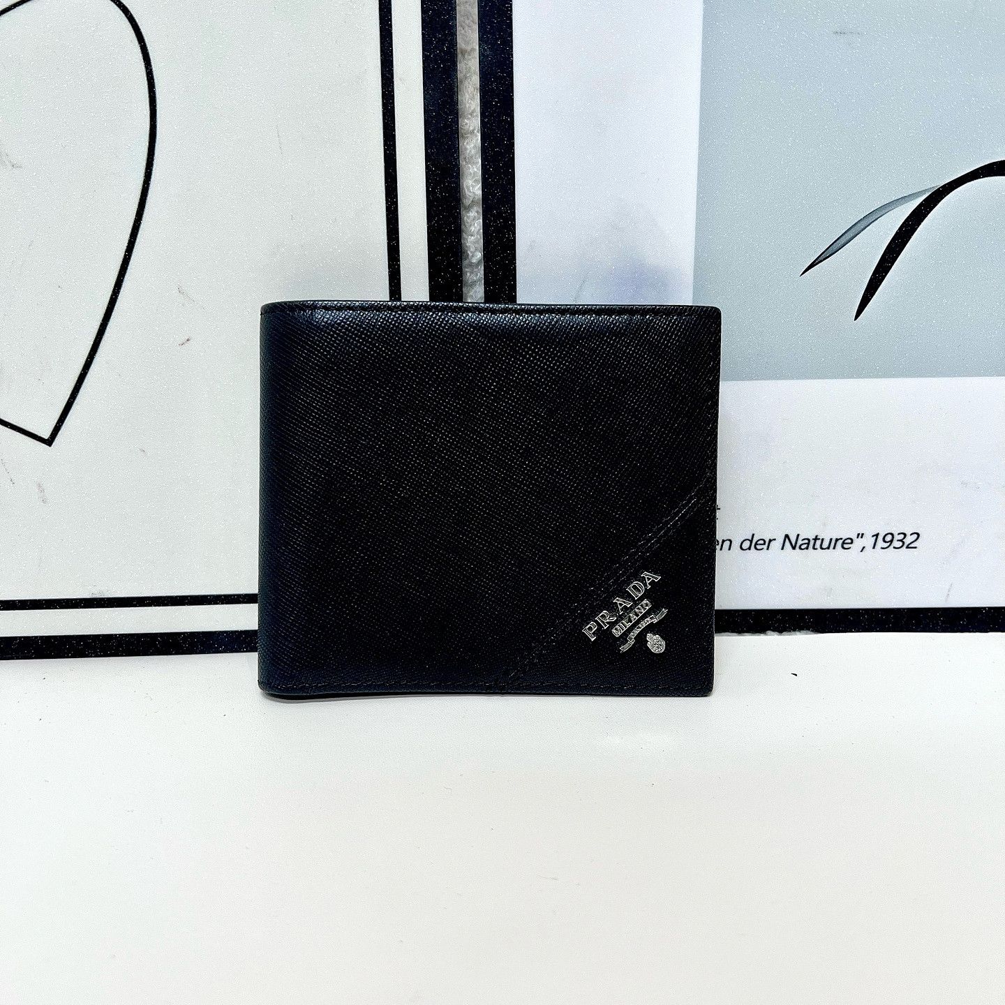 Prada Prada Saffiano Leather Bifold Wallet One Size Size ONE SIZE - 2 Thumbnail