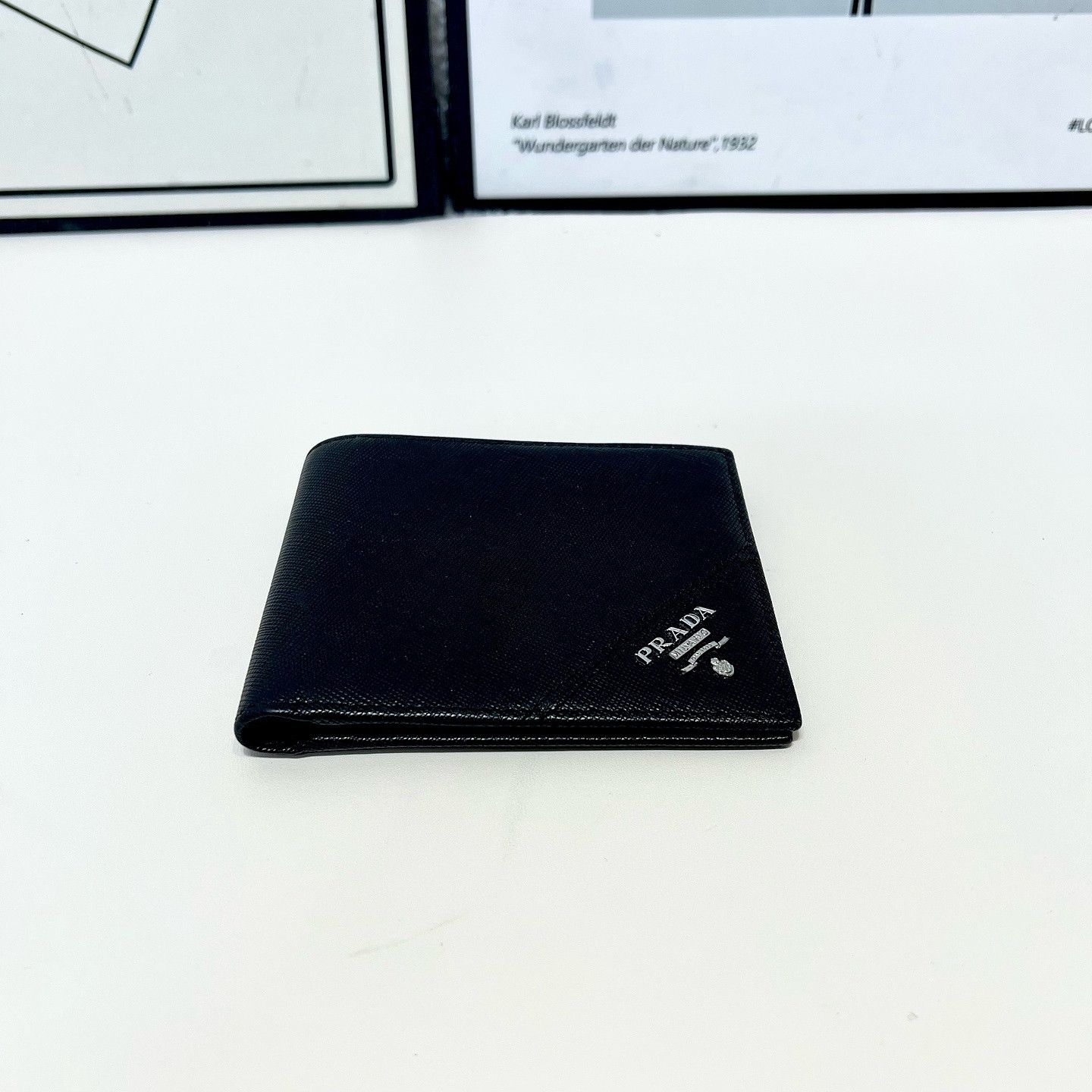 Prada Prada Saffiano Leather Bifold Wallet One Size Size ONE SIZE - 12 Thumbnail