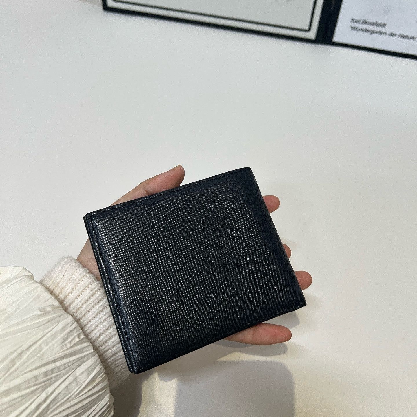 Prada Prada Saffiano Leather Bifold Wallet One Size Size ONE SIZE - 14 Thumbnail